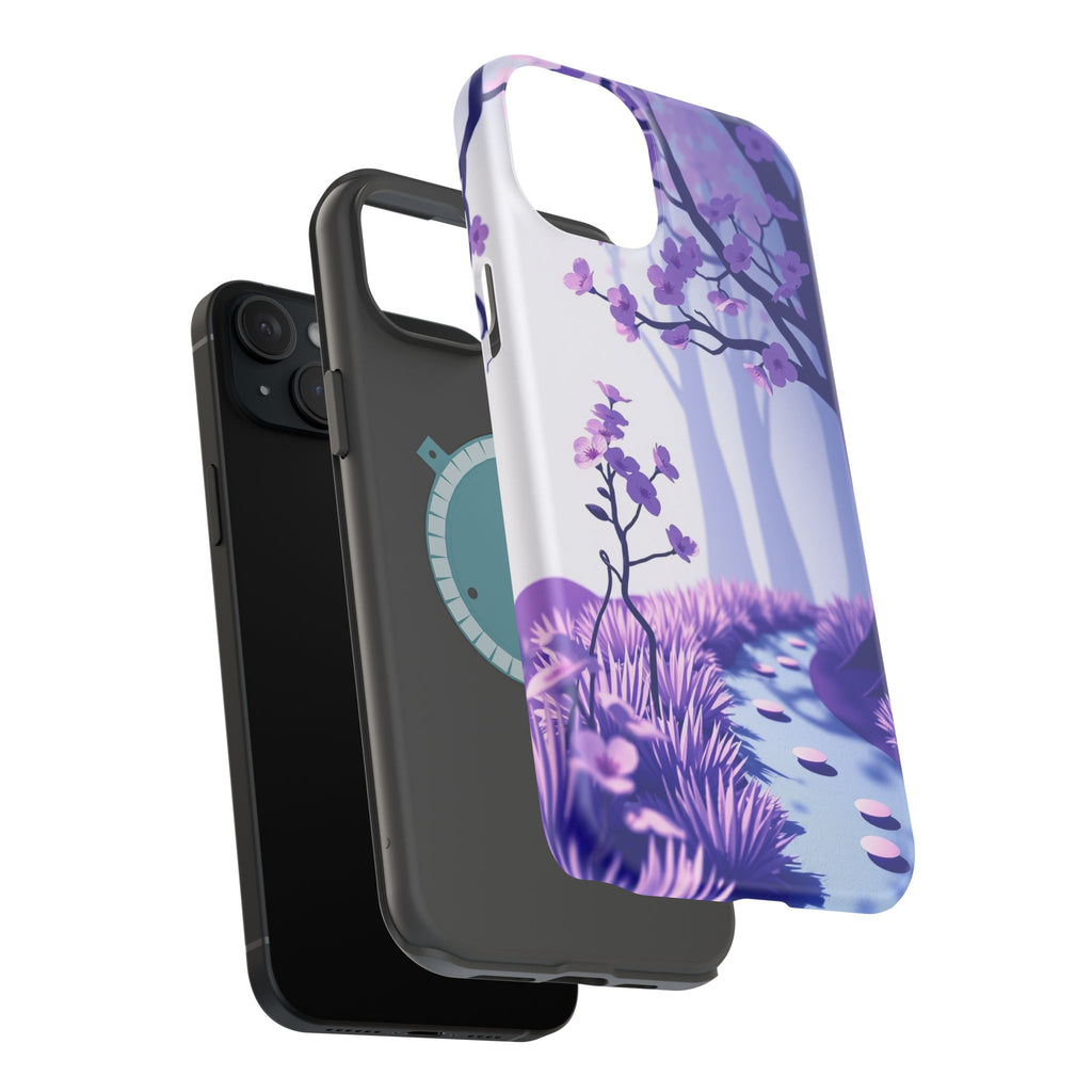 iPhone Blossom Trail Paper Cut Art Bold Modern Everyday Snap Case · iPhone Case