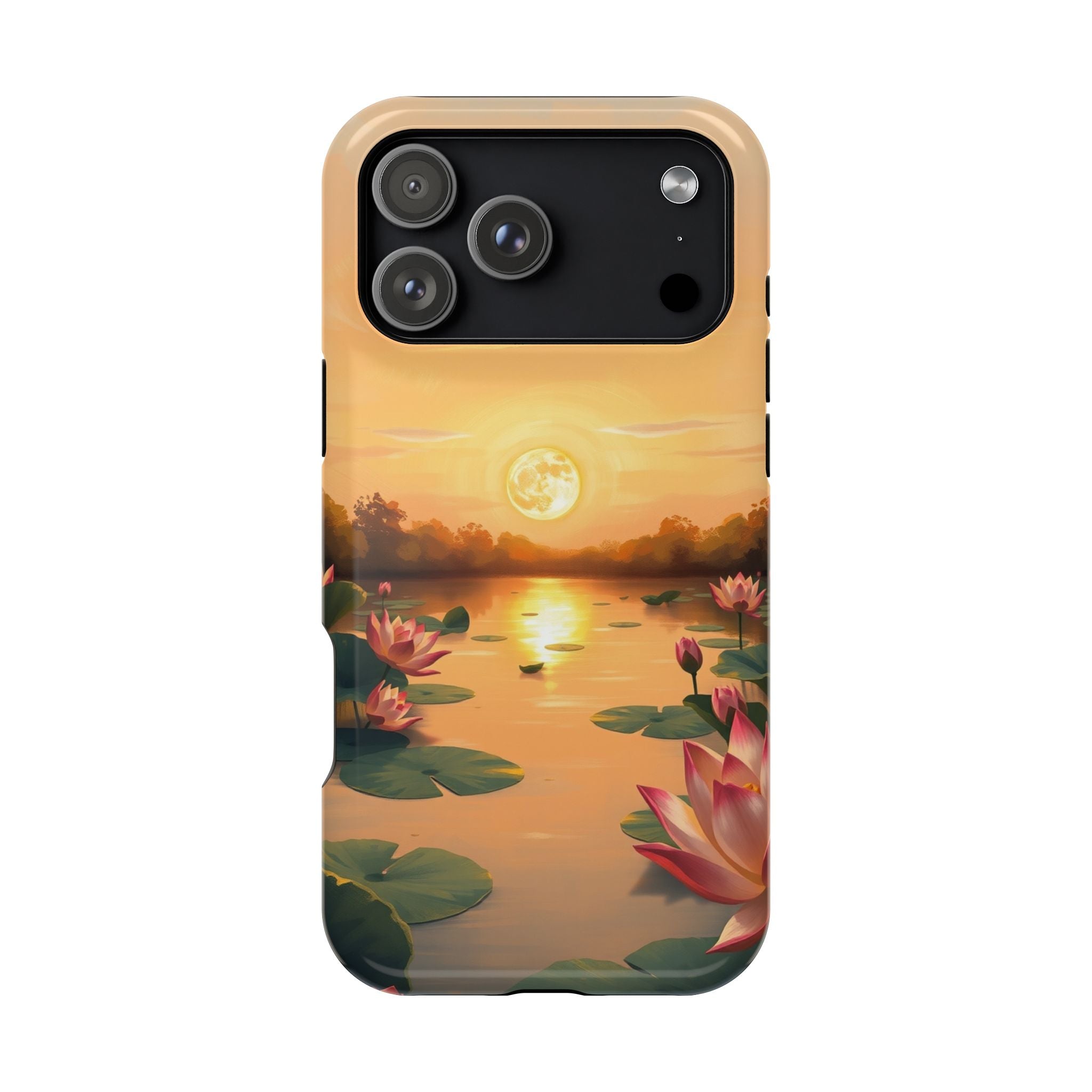 iPhone Lotus Pond Oil Painting Impressionist Slim iPhone Everyday · iPhone Case
