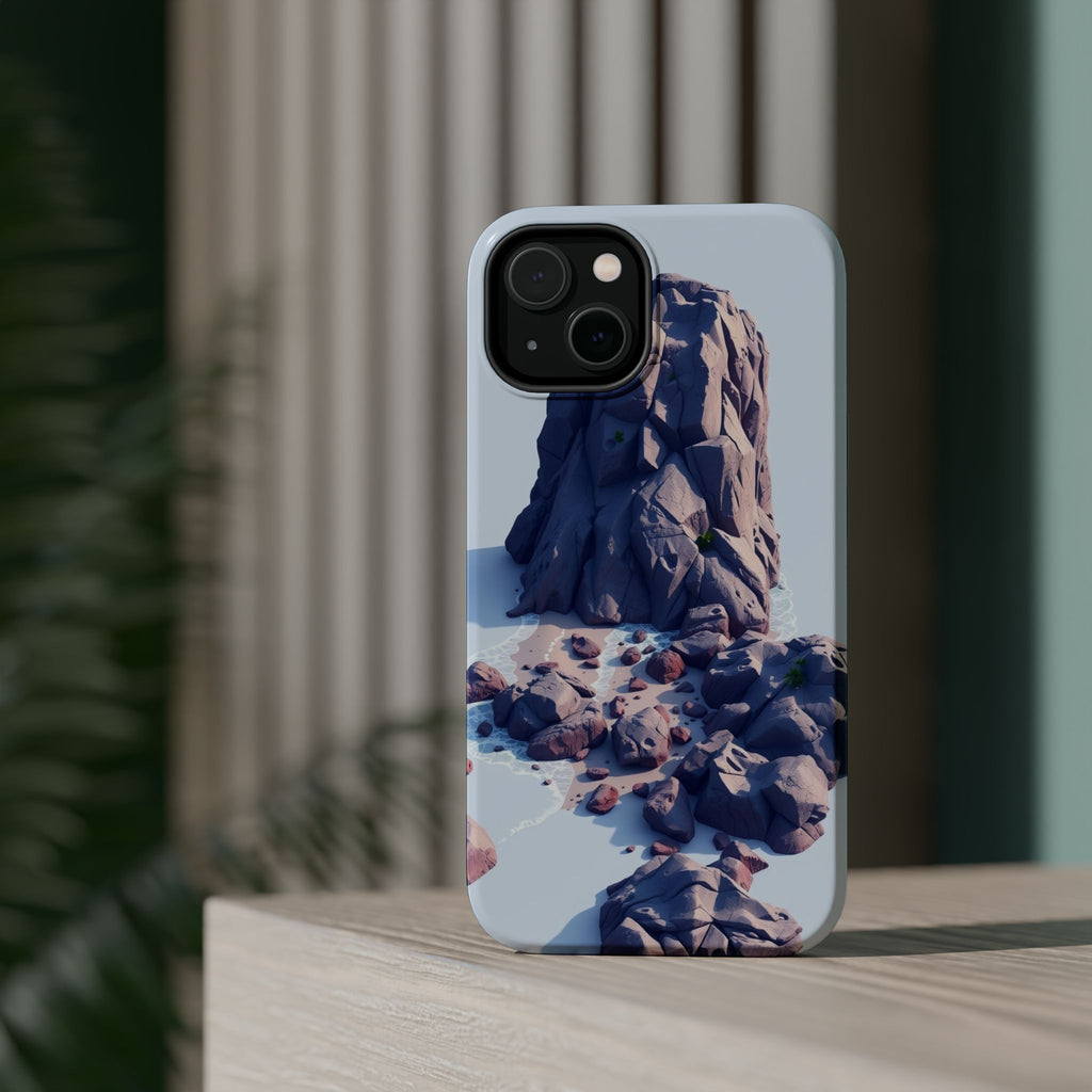 iPhone Indigo And Violet Pebble Beach Slim Everyday Designer Case · iPhone Case