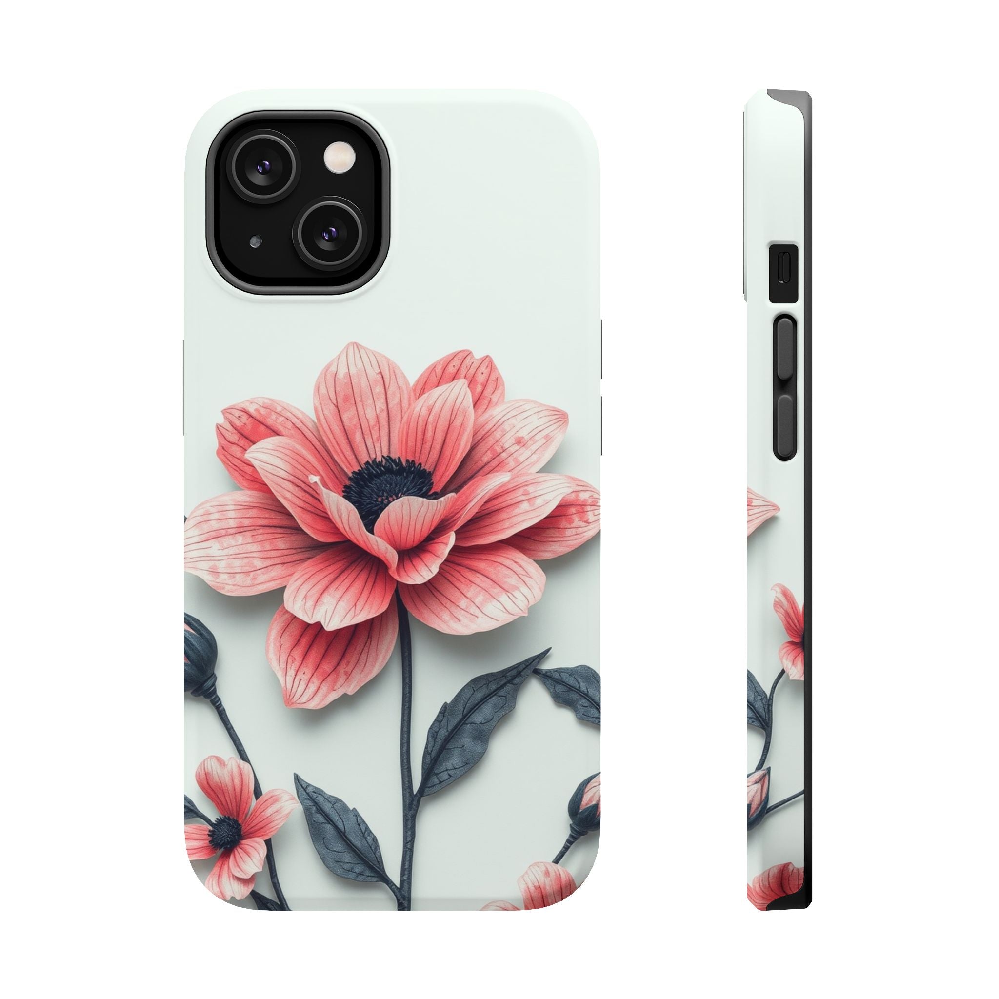 iPhone Dreamy Floral Ink Wash Design Slim Everyday iPhone 12 Designer · iPhone C