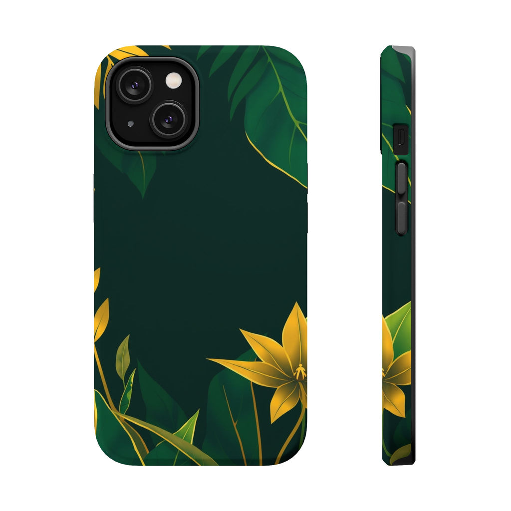 iPhone Jungle Floral Minimalist Line Art Slim Everyday Designer · iPhone Case