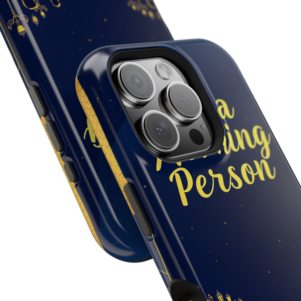 iPhone Midnight Blue And Silver Not a Morning Person Slim Snap Case · iPhone Cas