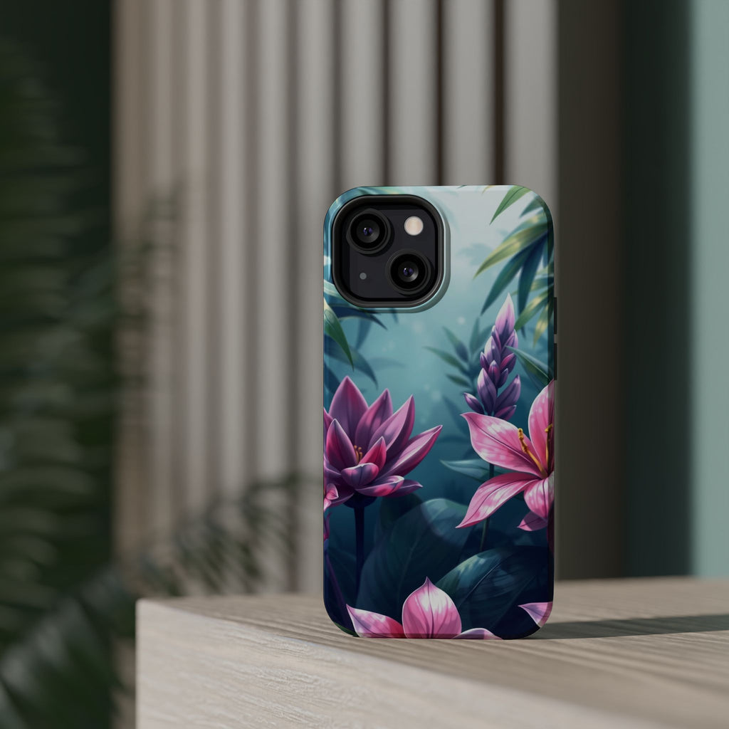 iPhone Indigo And Violet Jungle Floral Slim Everyday Designer Case · iPhone Case