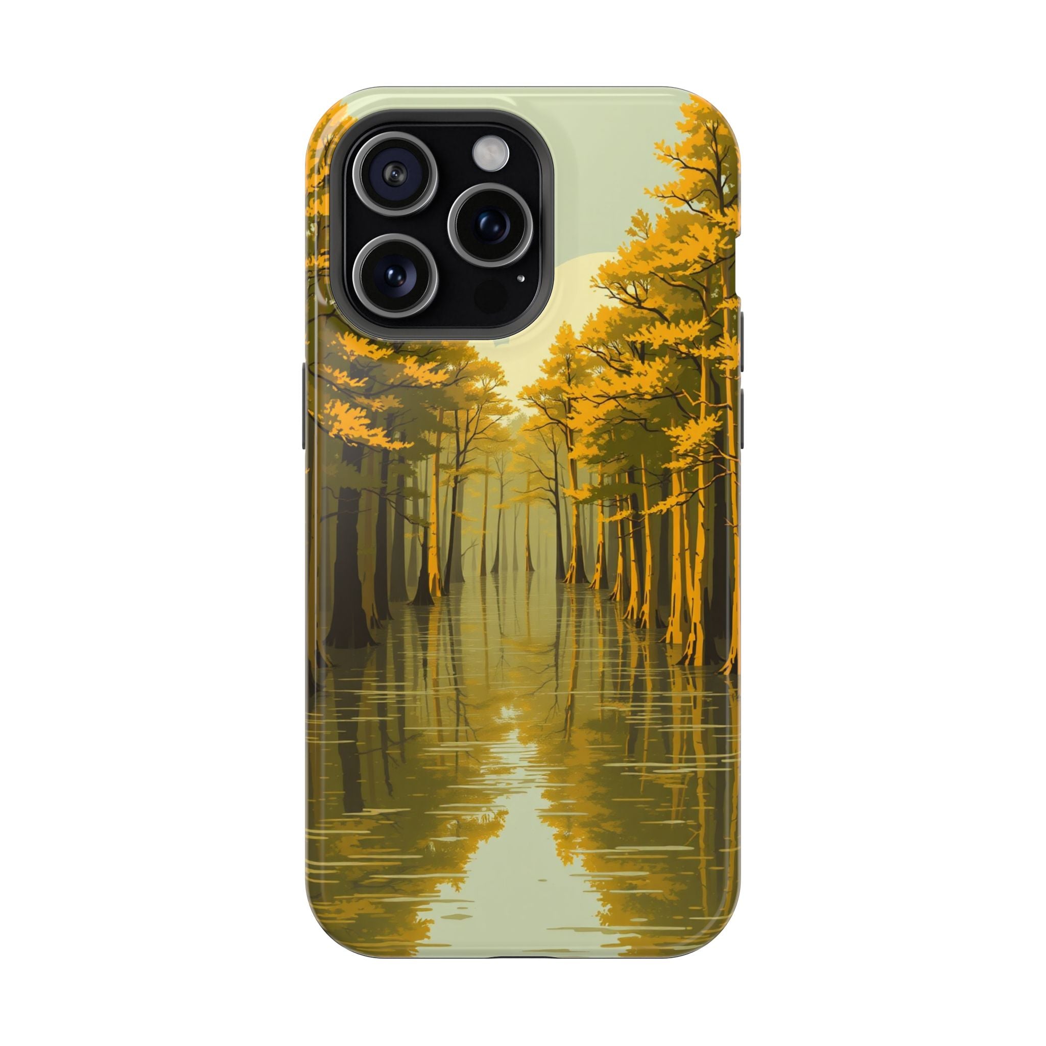 iPhone Cypress Swamp Enchanted Art Bold Modern Everyday Snap Case · iPhone Case