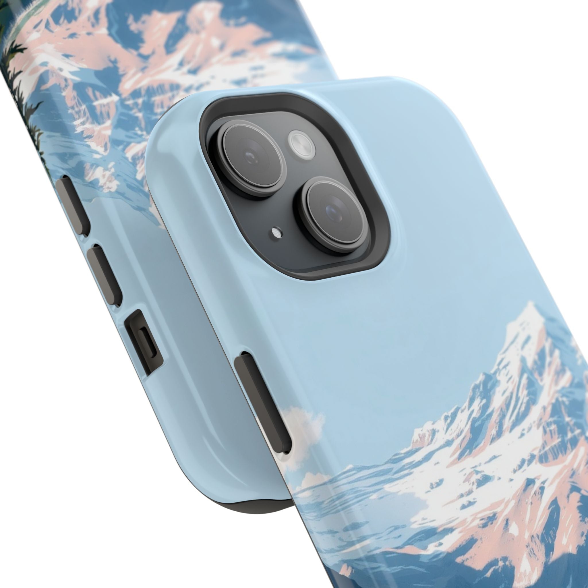iPhone Serene Glacier Lake Design Bold Modern Everyday Snap Case · iPhone Case