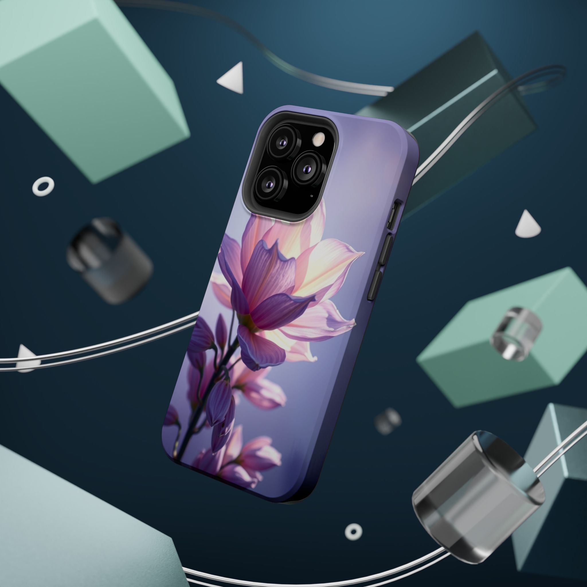 iPhone Floral Ombre Electric Art Bold Modern Everyday Snap Case · iPhone Case