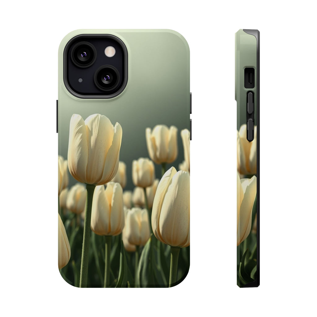 iPhone Tulip Row Serene Design Slim Everyday Designer Case · iPhone Case