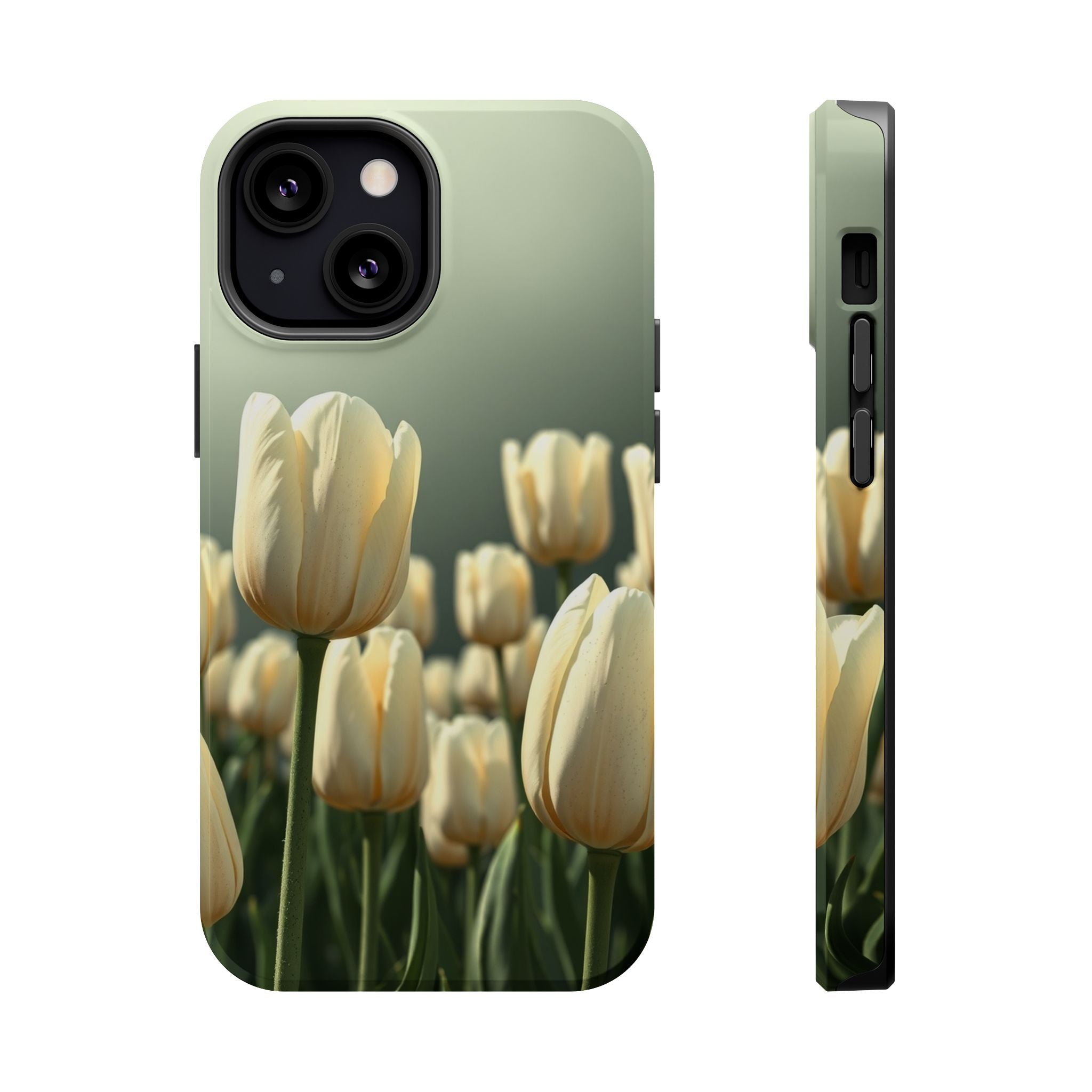 iPhone Tulip Row Serene Design Slim Everyday Designer Case · iPhone Case
