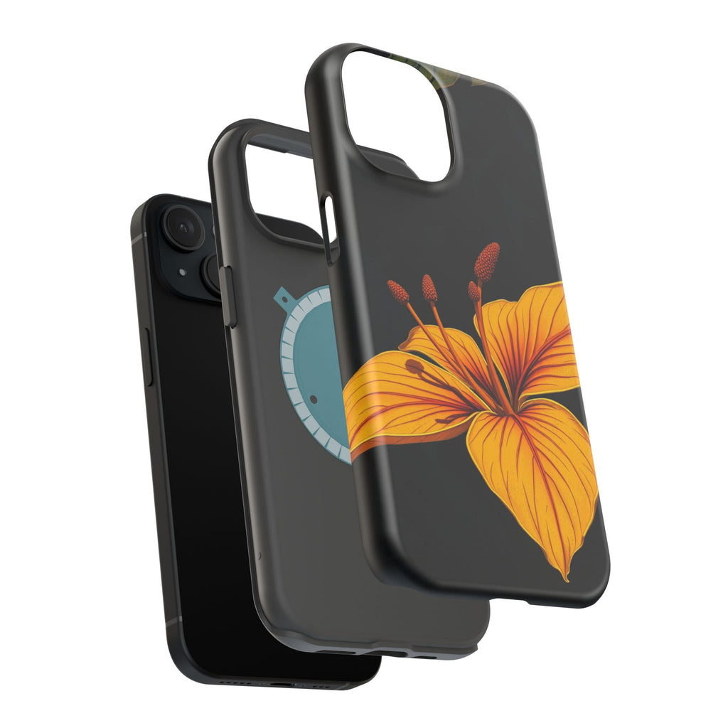 iPhone Earthy Tropical Bloom Design Artistic Everyday Cas Slim Snap Case · iPhon