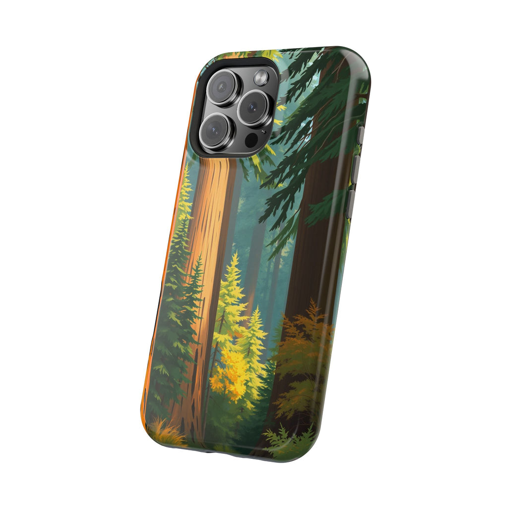 iPhone Redwood Forest Oil Painting Impressionist Clean iPhone Minimal · iPhone C