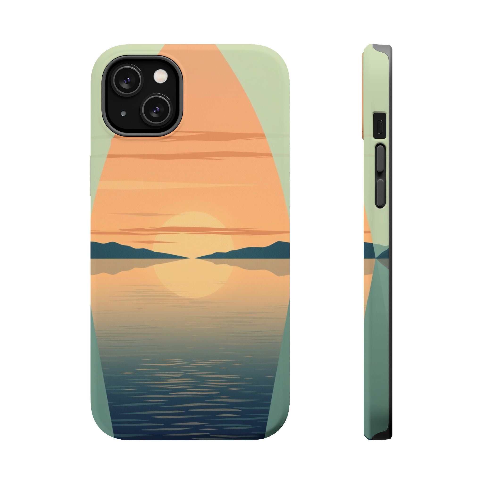iPhone Sage And Ivory Lake at Twilight Slim Everyday Designer Case · iPhone Case