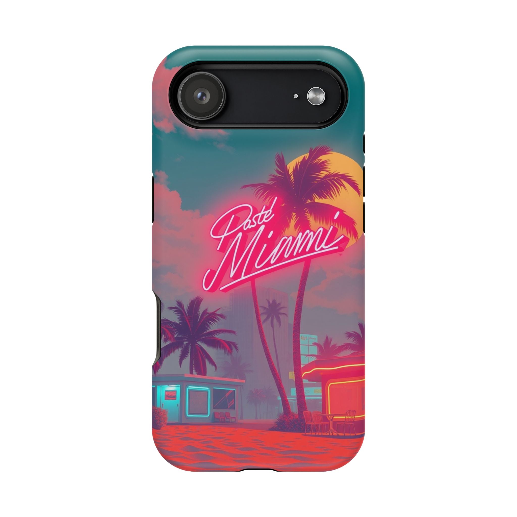 iPhone 1980s Pastel Miami Enchanted Art Slim Everyday Designer Case · iPhone Cas