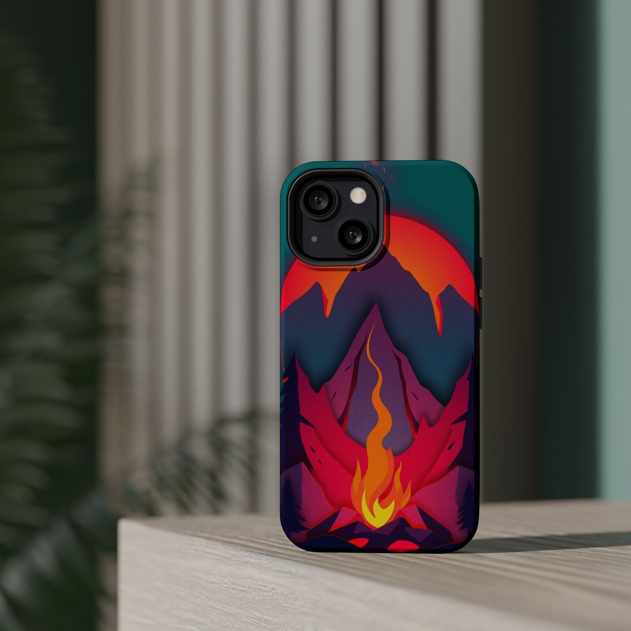 iPhone Cyan And Magenta Wildfire Glow Slim Everyday iPhone 12 Designer · iPhone