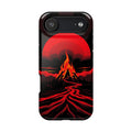 iPhone Black And Crimson Wildfire Glow Slim Everyday Designer Case · iPhone Case