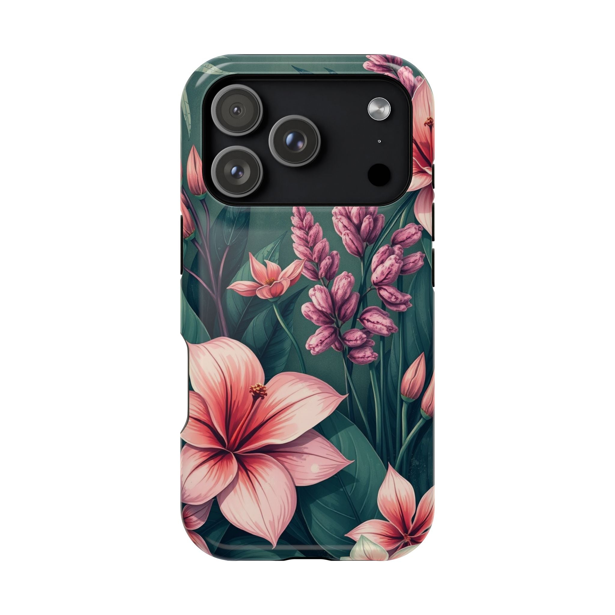 iPhone Mint And Blush Jungle Floral Slim Everyday Designer Case · iPhone Case
