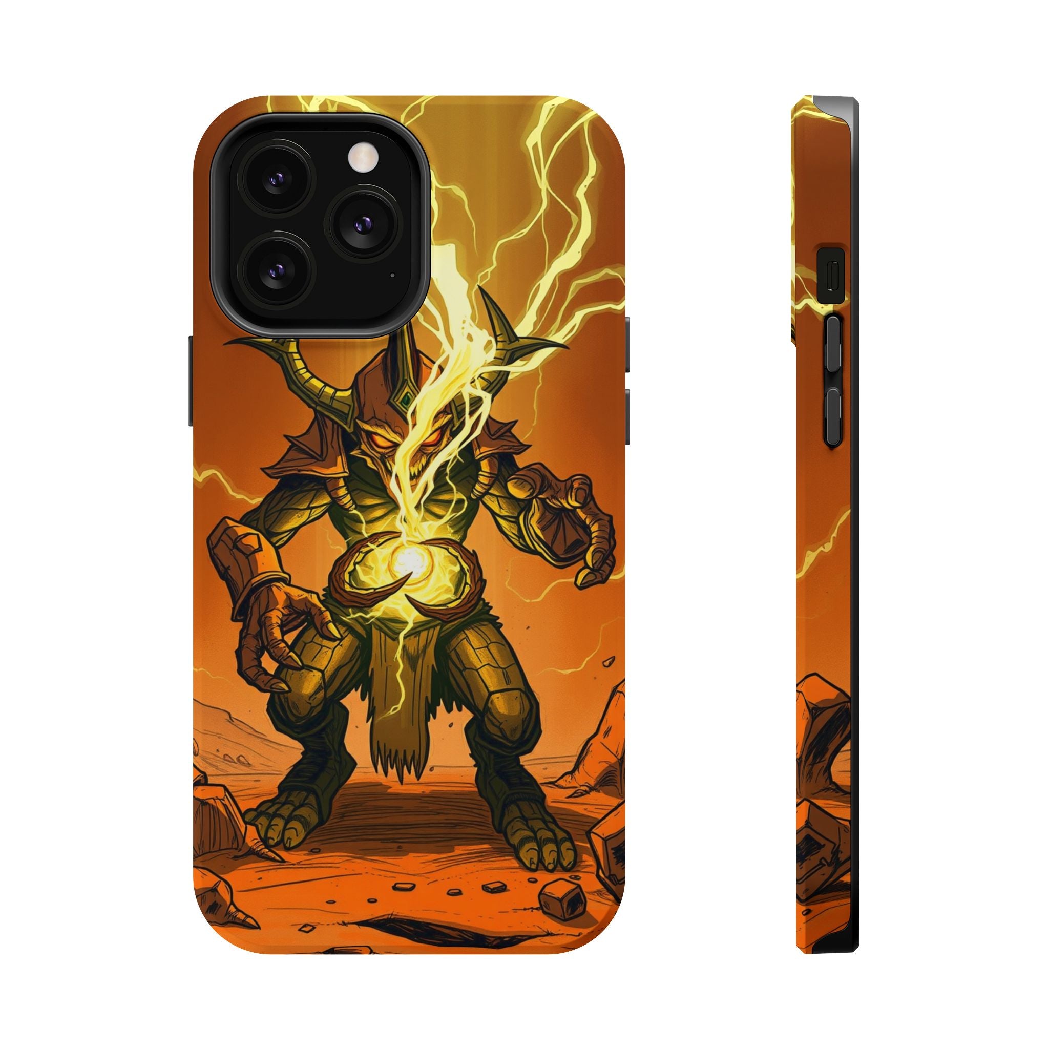 iPhone Burnt Orange And Sand Chaos Goblin Energy Clean Minimal Snap Case · iPhon