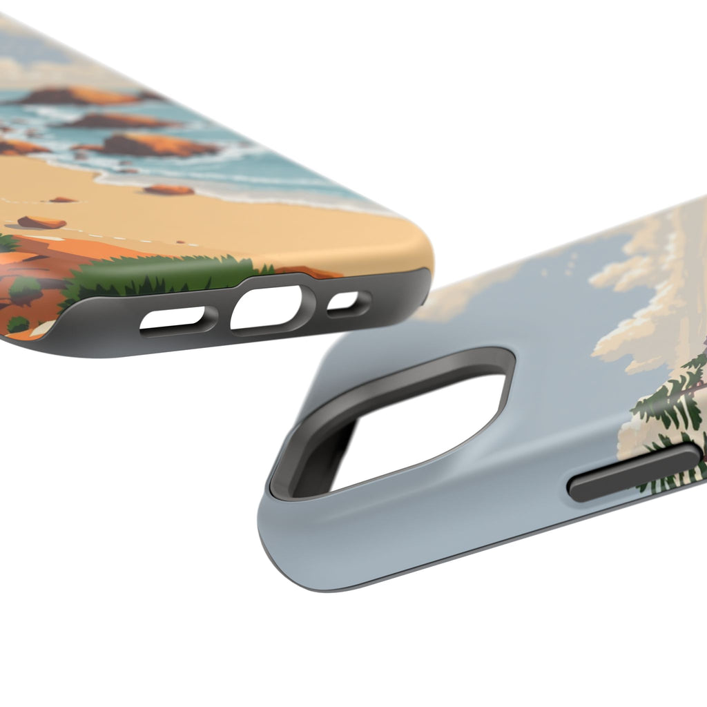 iPhone Mustard And Rust Pebble Beach Slim Everyday Designer Case · iPhone Case