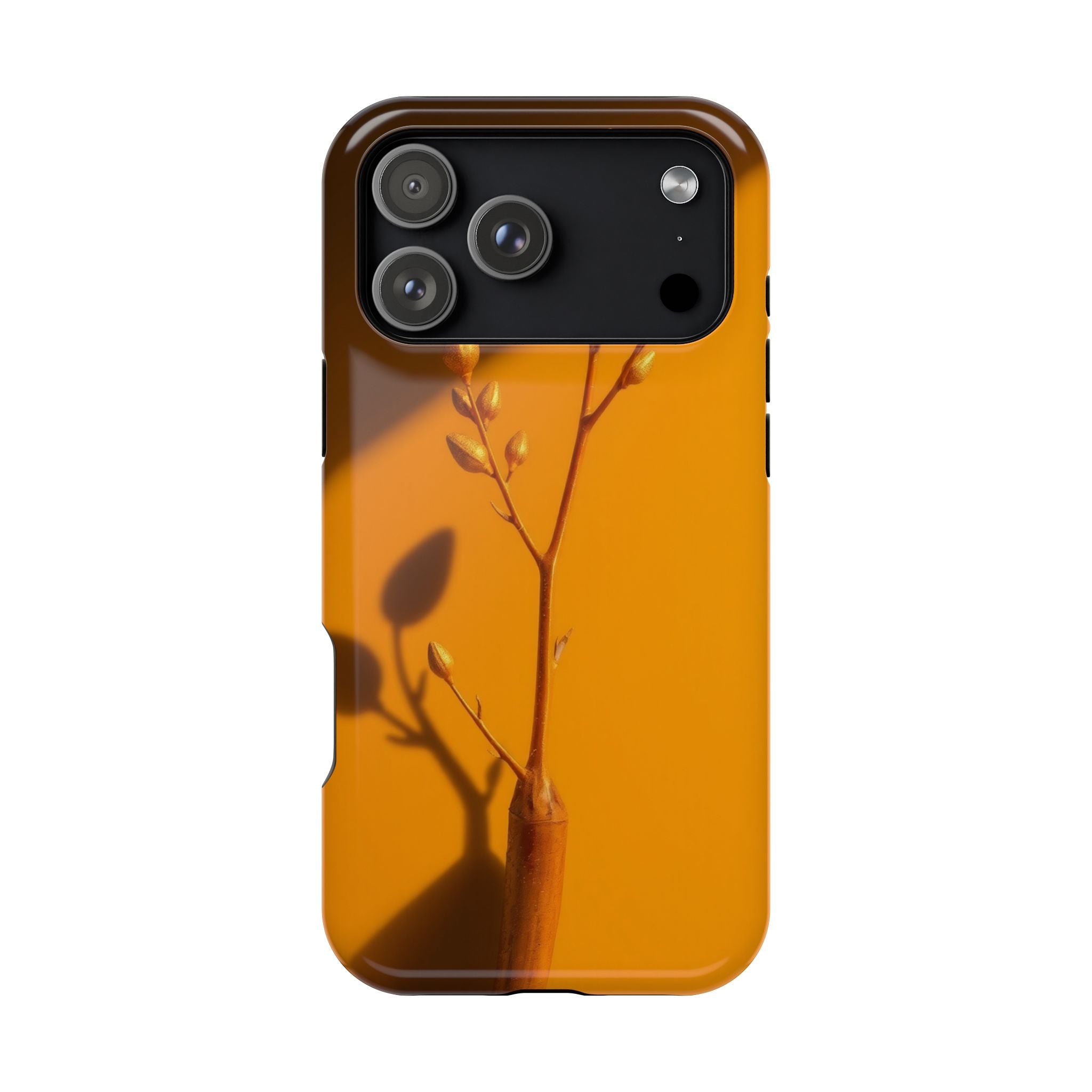 iPhone Mustard And Rust Minimalist Stem Slim Everyday iPhone Designer · iPhone C