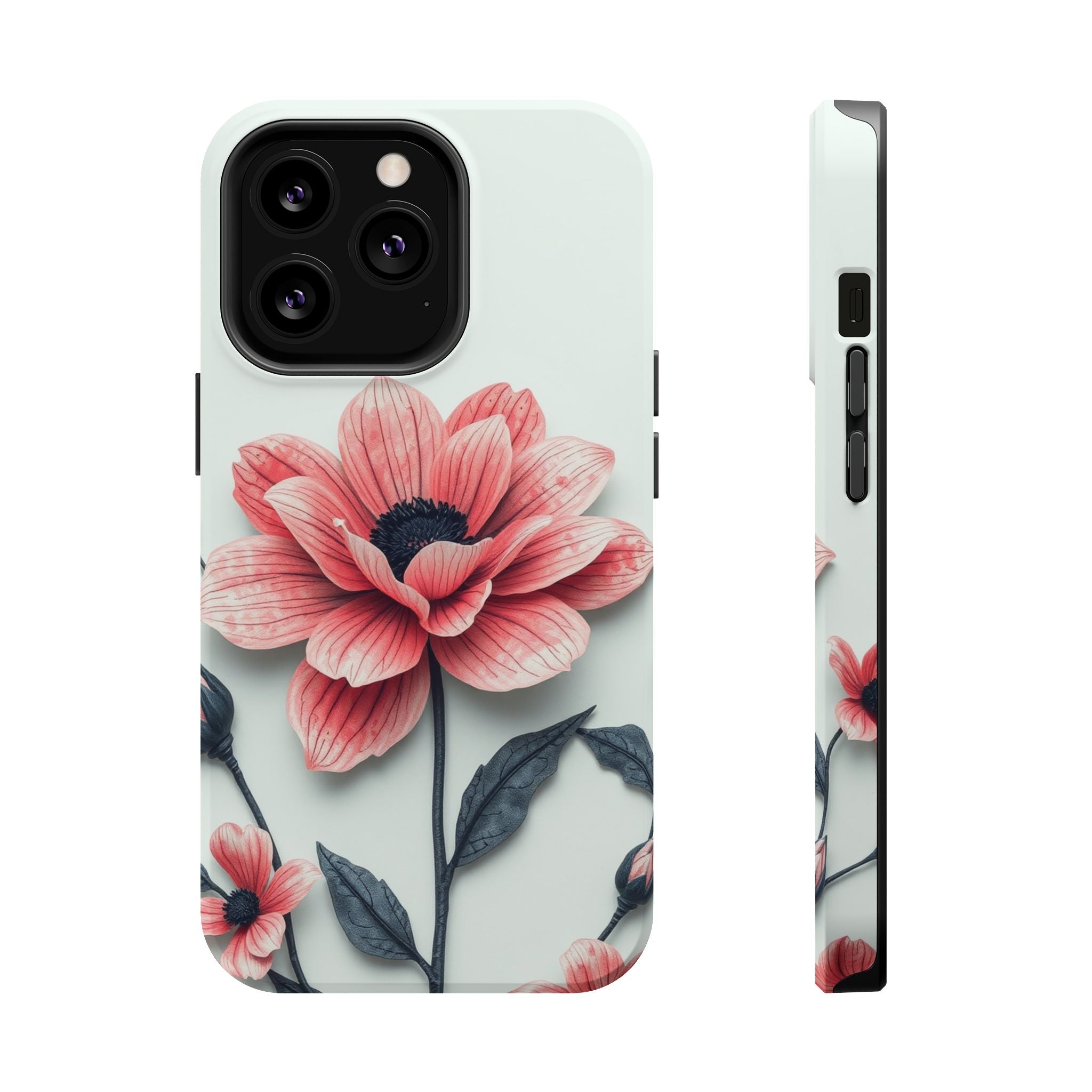 iPhone Dreamy Floral Ink Wash Design Slim Everyday iPhone 12 Designer · iPhone C