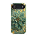 iPhone Floral Gold Foil Pixel Art -Bit Slim Everyday Designer Case · iPhone Case