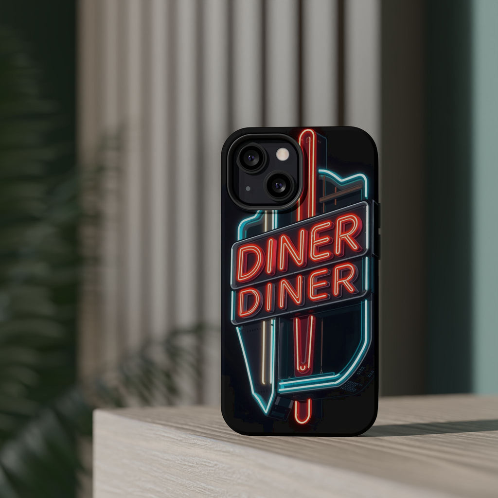 iPhone Neon Diner Sign Electric Art Slim Everyday Designer Case · iPhone Case