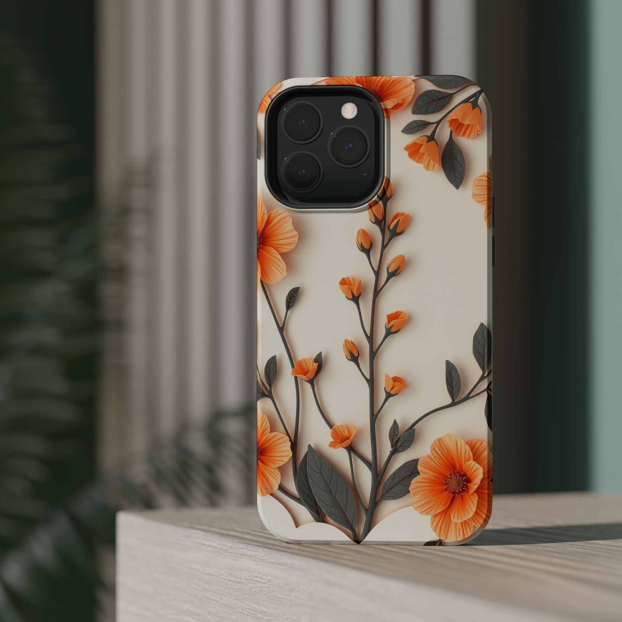 iPhone Vintage Botanical Print Paper Cut Art Slim iPhone Everyday · iPhone Case