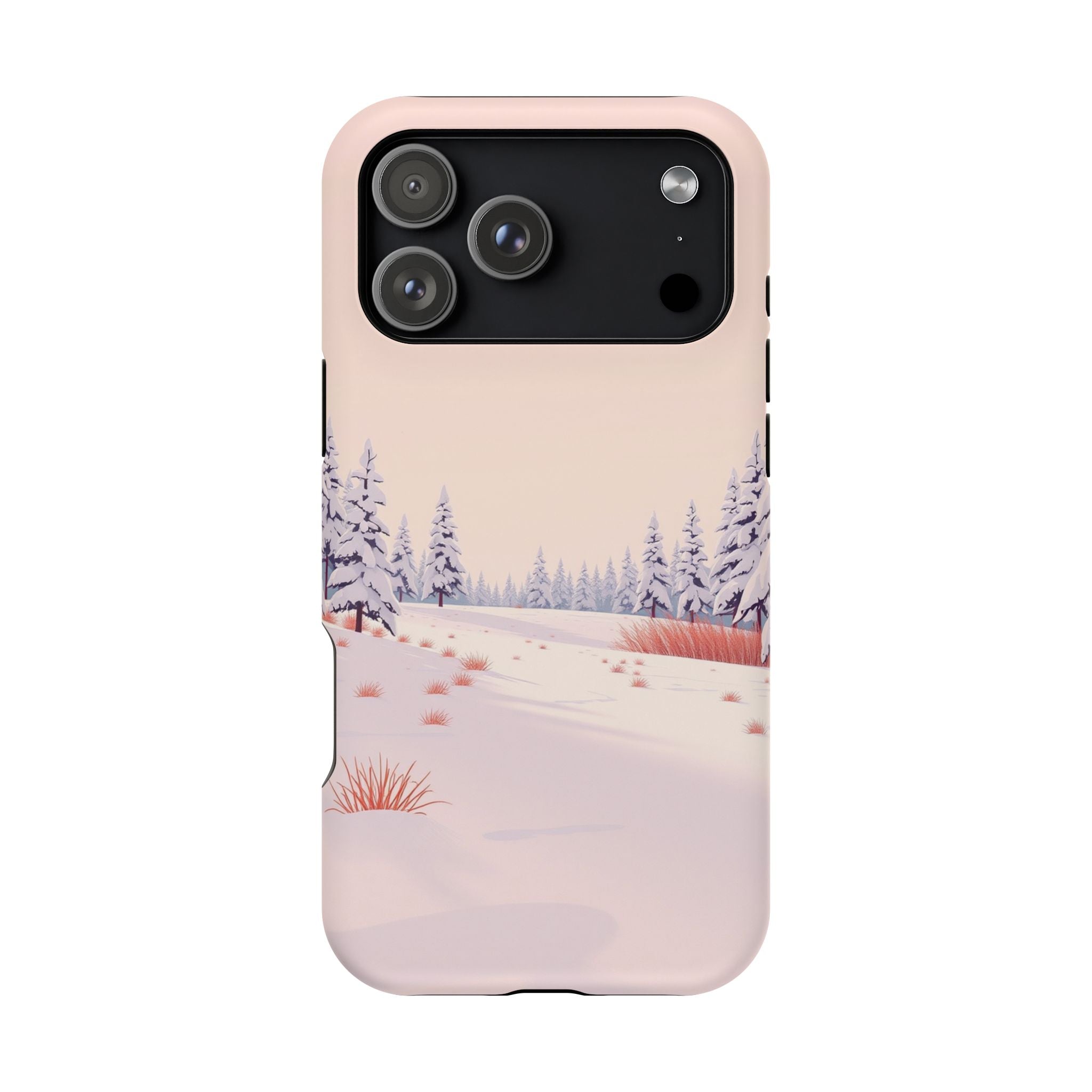 iPhone Snow Field Vintage Retro Poster Slim Everyday Designer Case · iPhone Case
