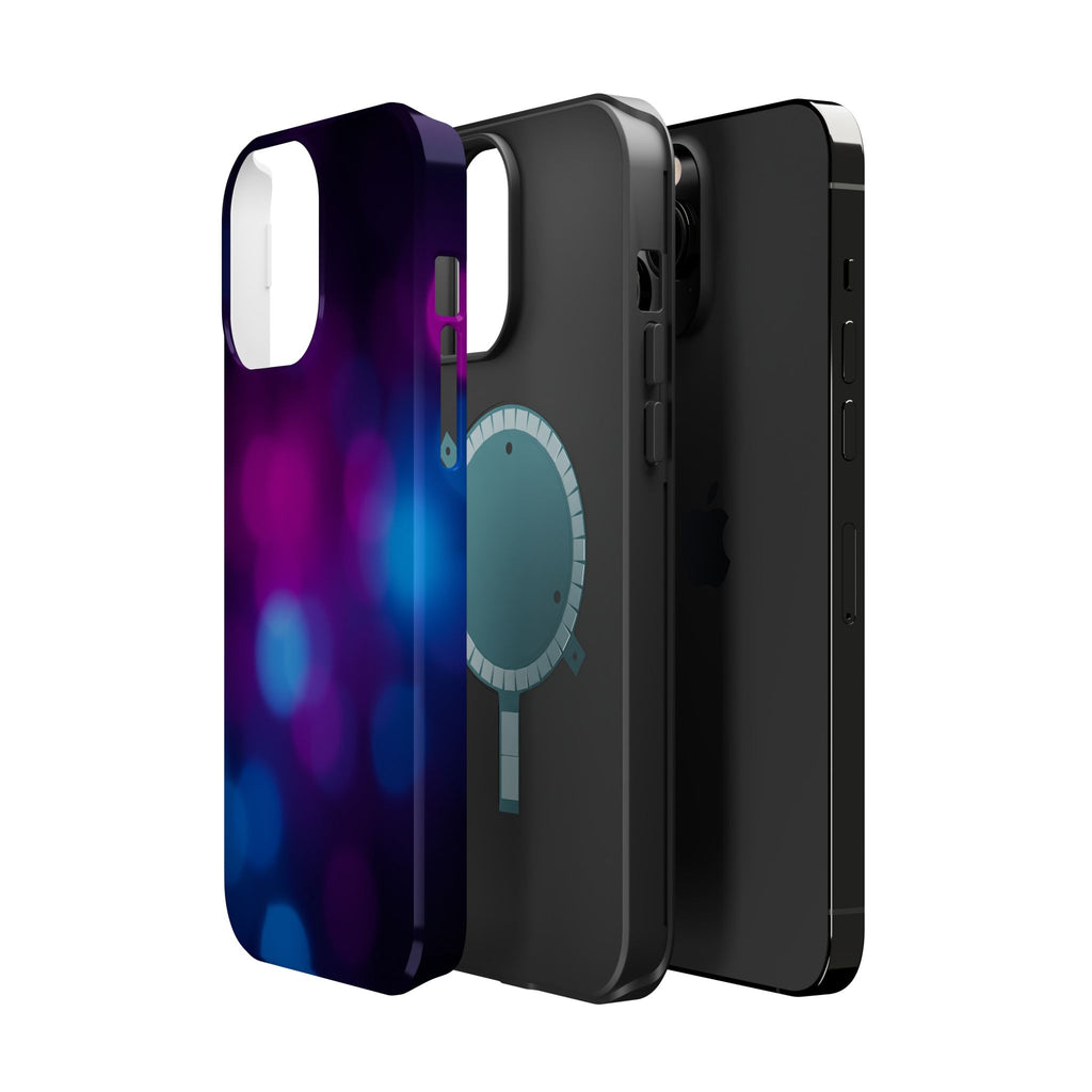 iPhone Cyan And Magenta Pixel Blur Bold Modern Everyday Snap Case · iPhone Case