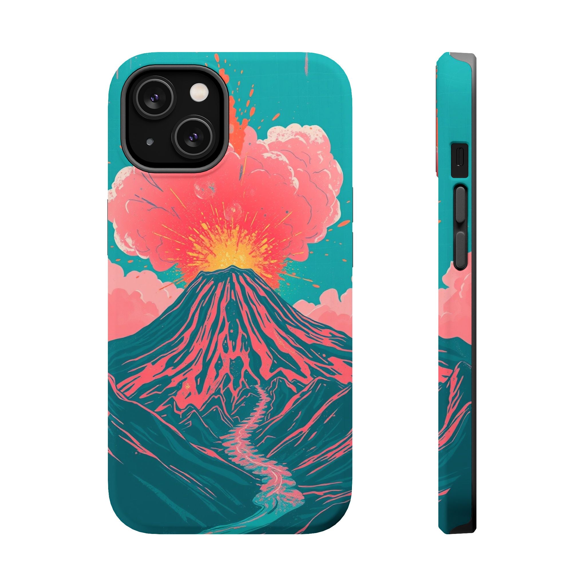 iPhone Volcanic Eruption Grunge Distressed Slim iPhone Everyday · iPhone Case