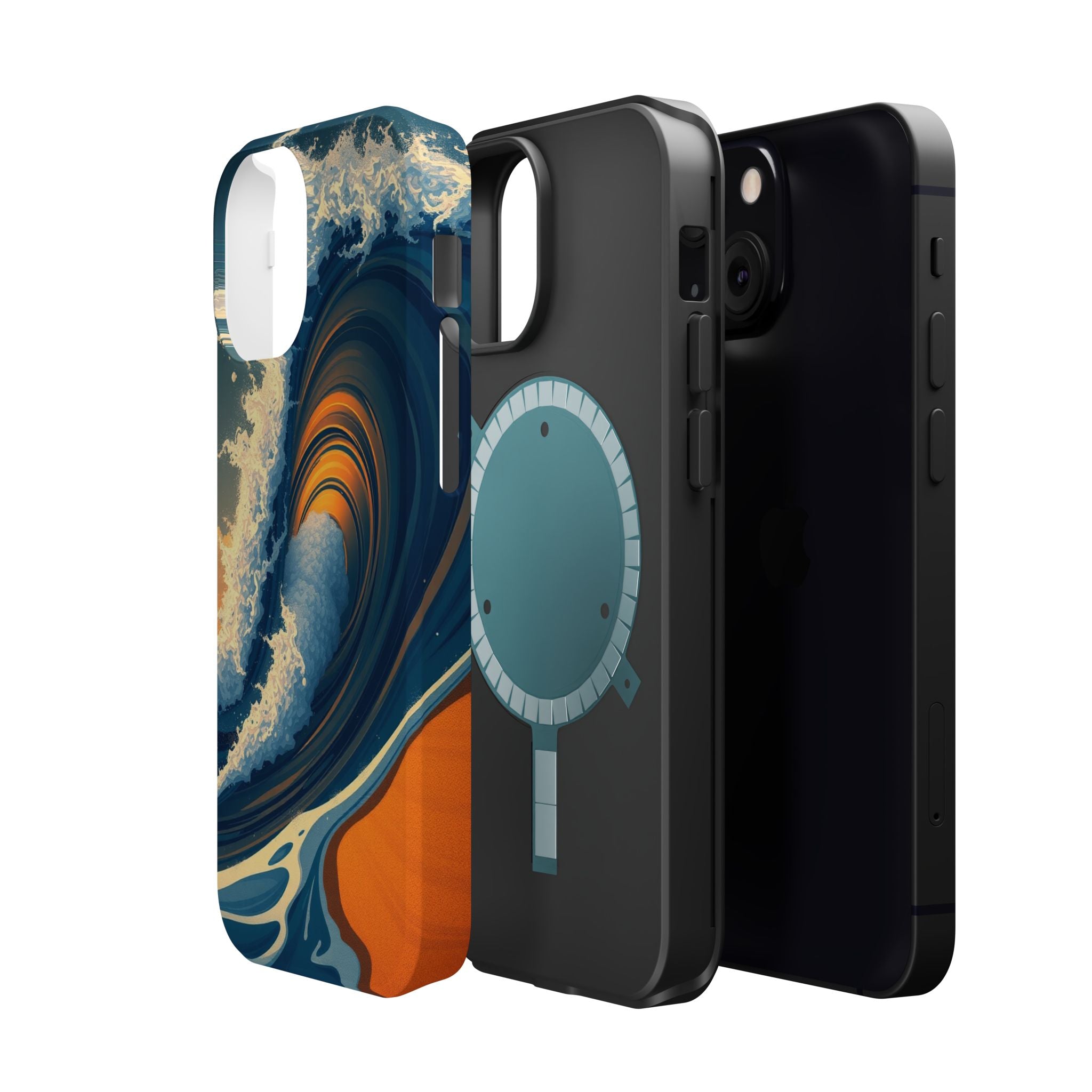 iPhone Ocean Wave Crash Dark Academia Slim Everyday Designer Case · iPhone Case