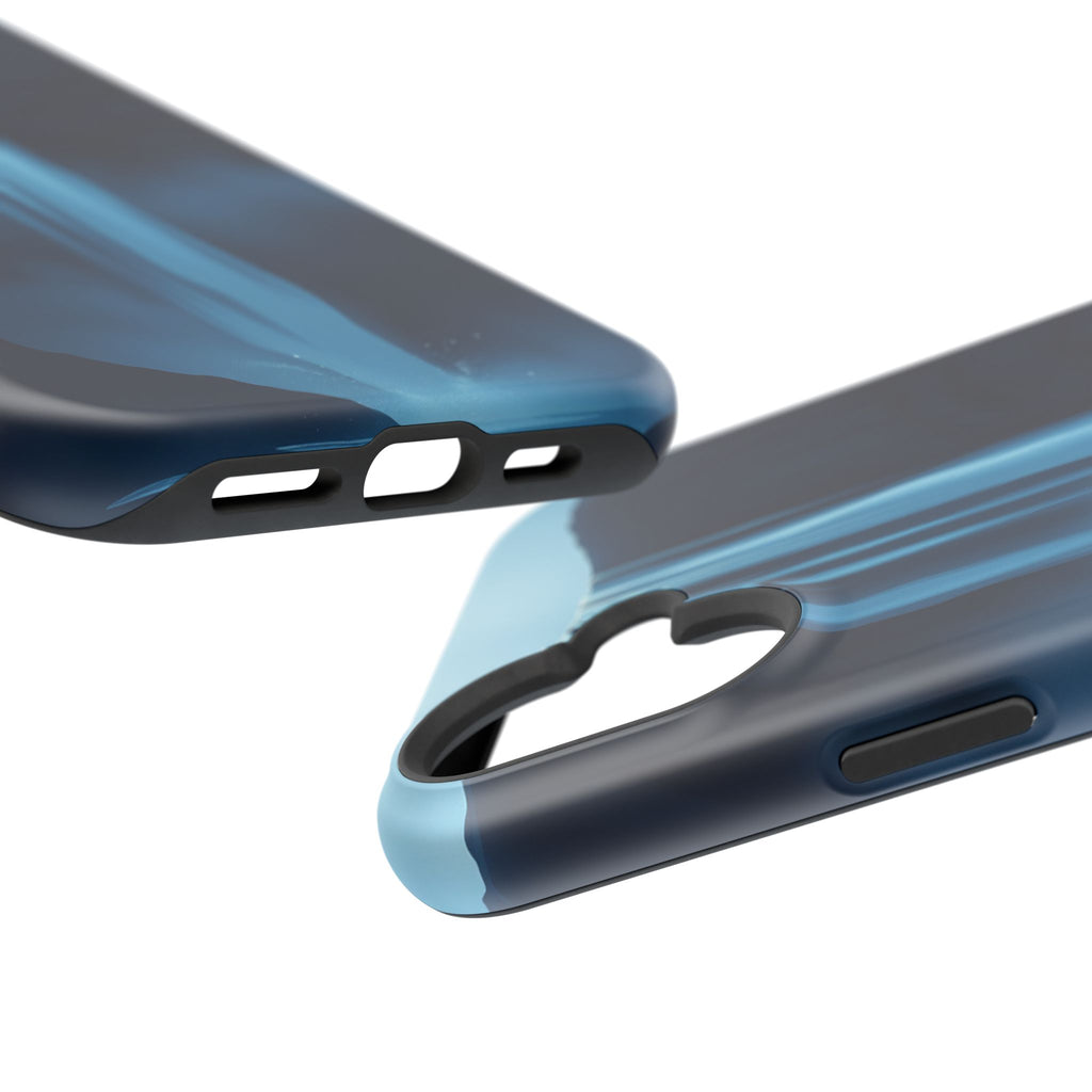 iPhone Midnight Blue And Silver Waterfall Mist Soft iPhone Finish · iPhone Case