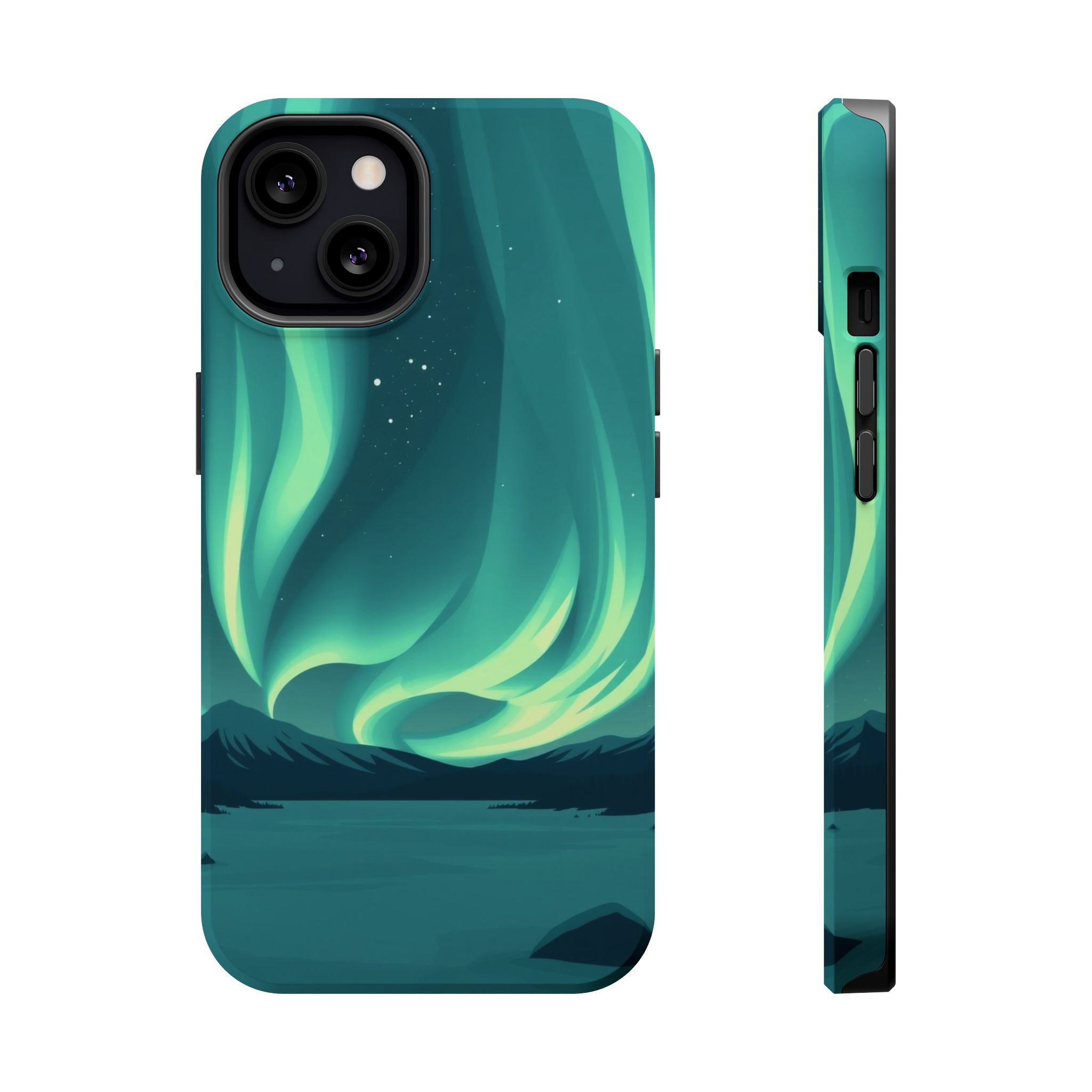 iPhone Northern Lights Abstract Geometric Slim iPhone Everyday Designer · iPhone