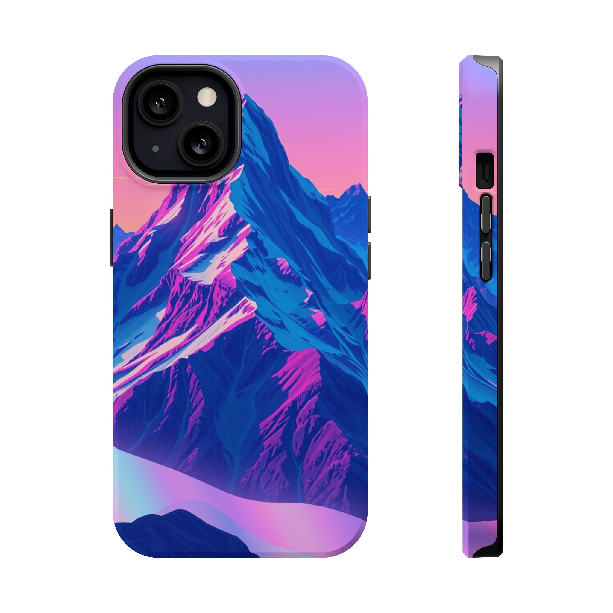 iPhone Mountain at Sunrise Holographic Iridescent iPhone Clean Minimal · iPhone