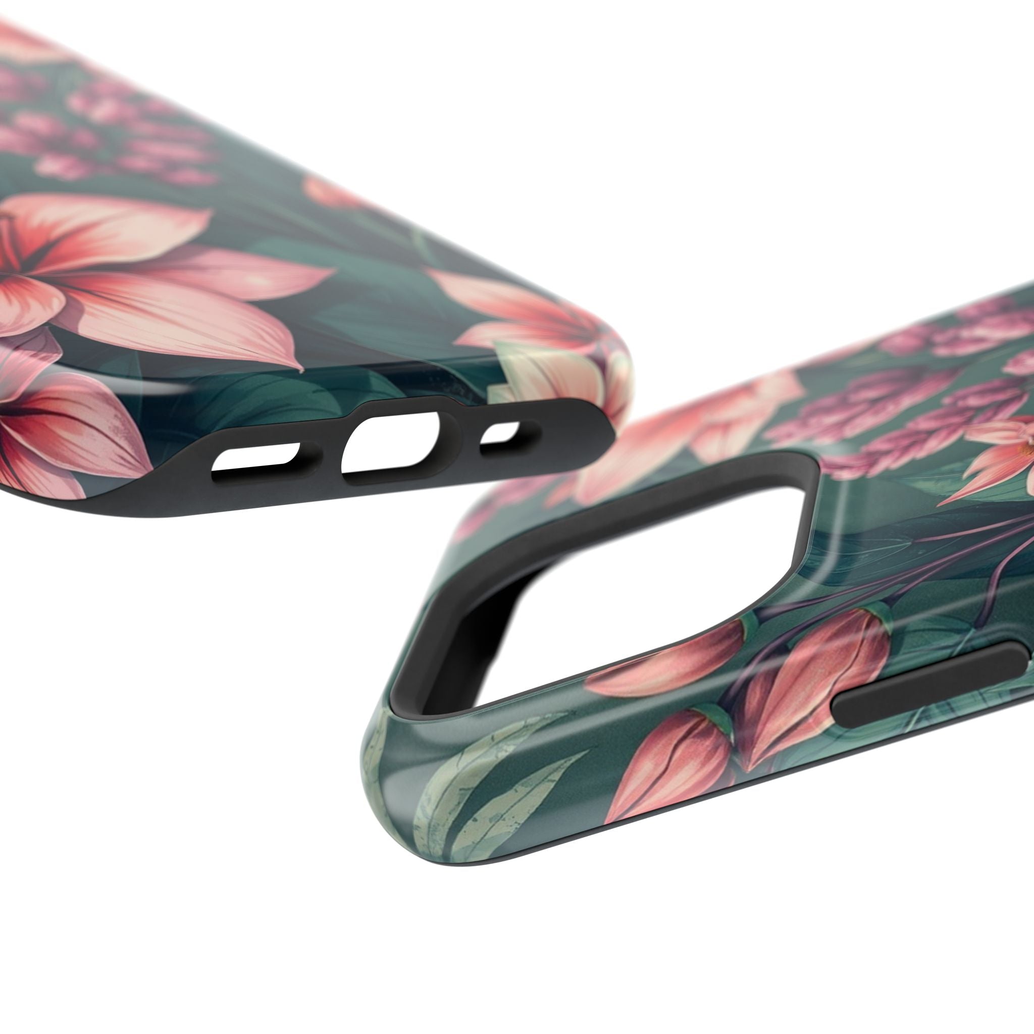 iPhone Mint And Blush Jungle Floral Slim Everyday Designer Case · iPhone Case