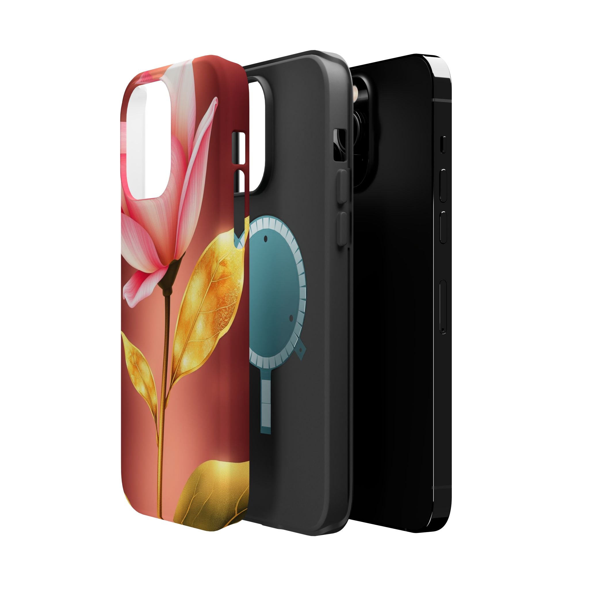 iPhone Dreamy Bloom and Leaf Design 14 Slim Everyday Designer Case · iPhone Case
