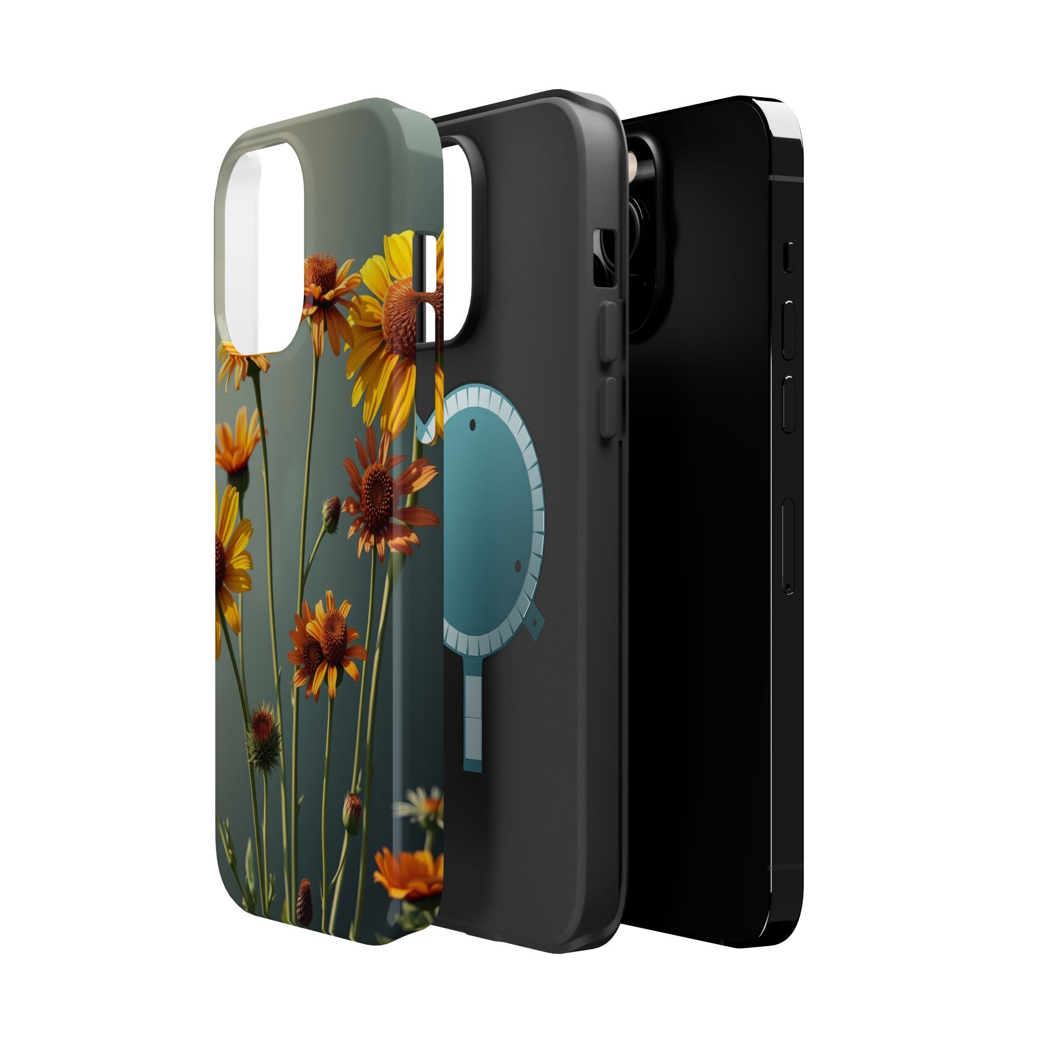 iPhone Mustard And Rust Wildflower Bunch Slim Everyday iPhone Designer · iPhone