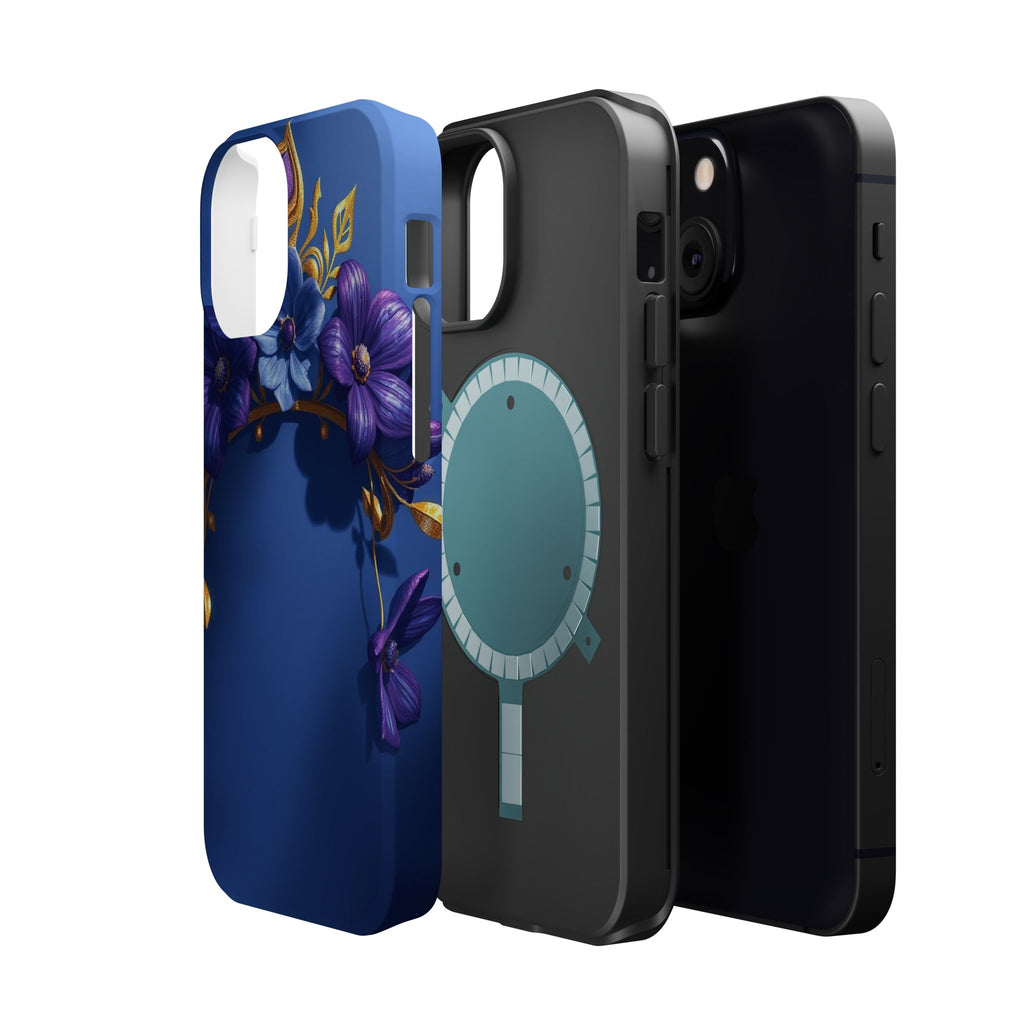 iPhone Vibrant Floral Crown Design 14 Slim Everyday Designer Case · iPhone Case