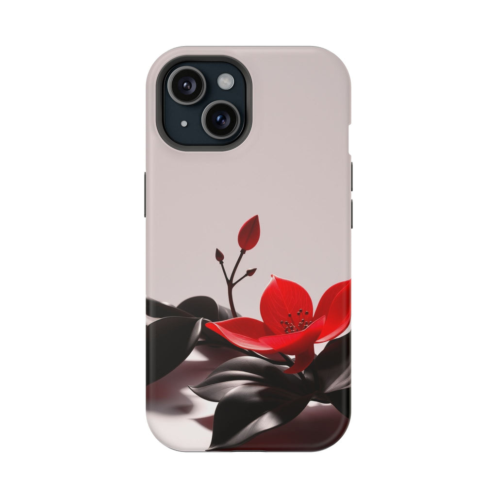 iPhone Radiant Bloom and Leaf Design Slim Everyday Designer Case · iPhone Case