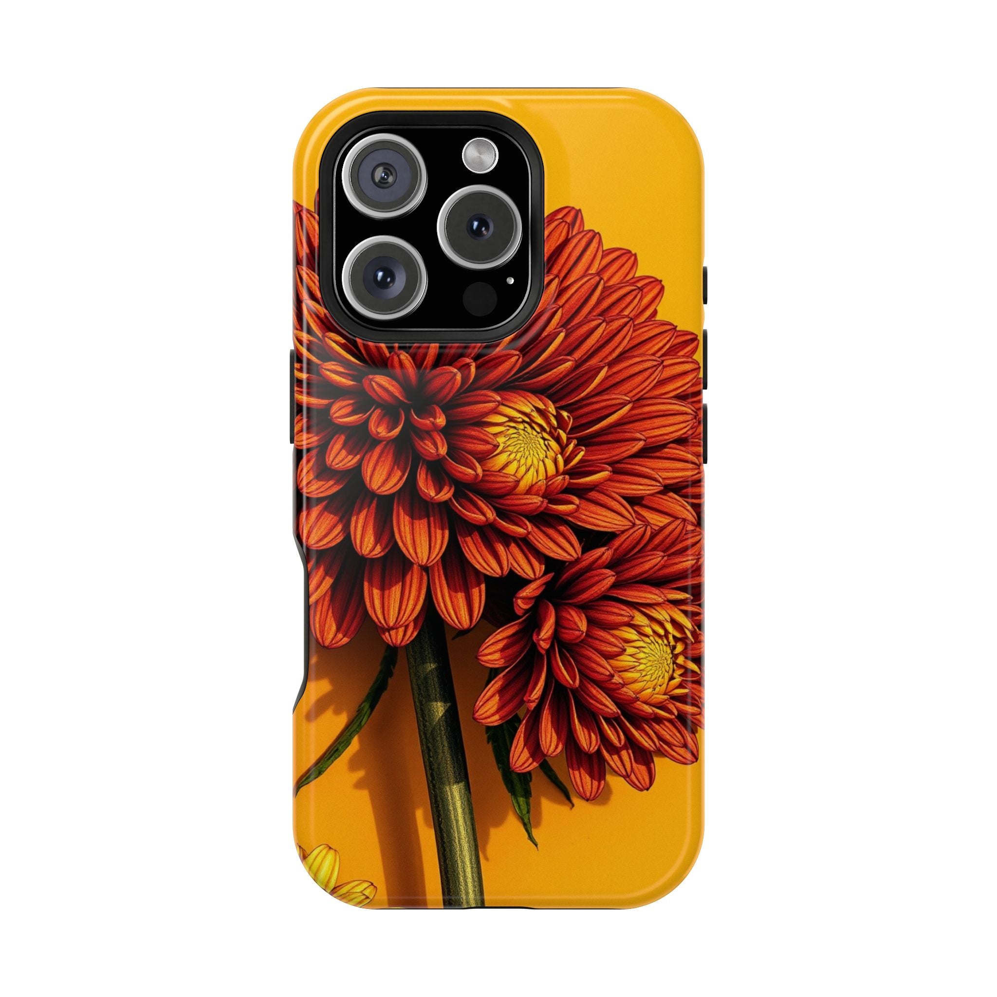 iPhone Mustard And Rust Ranunculus Stack Slim Everyday iPhone 14 · iPhone Case