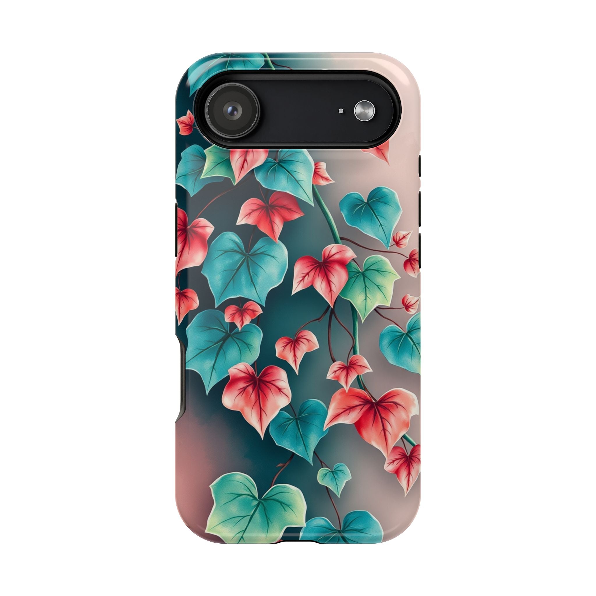 iPhone Art Nouveau Vine Teal And Coral Slim Snap Case · iPhone Case