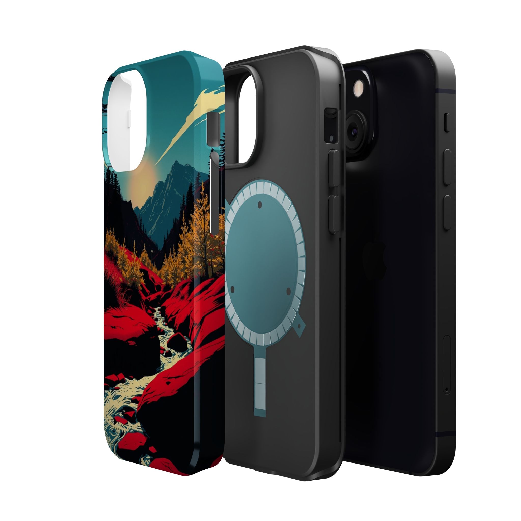 iPhone Earthy Spring Creek Design Bold Modern Everyday Snap Case · iPhone Case