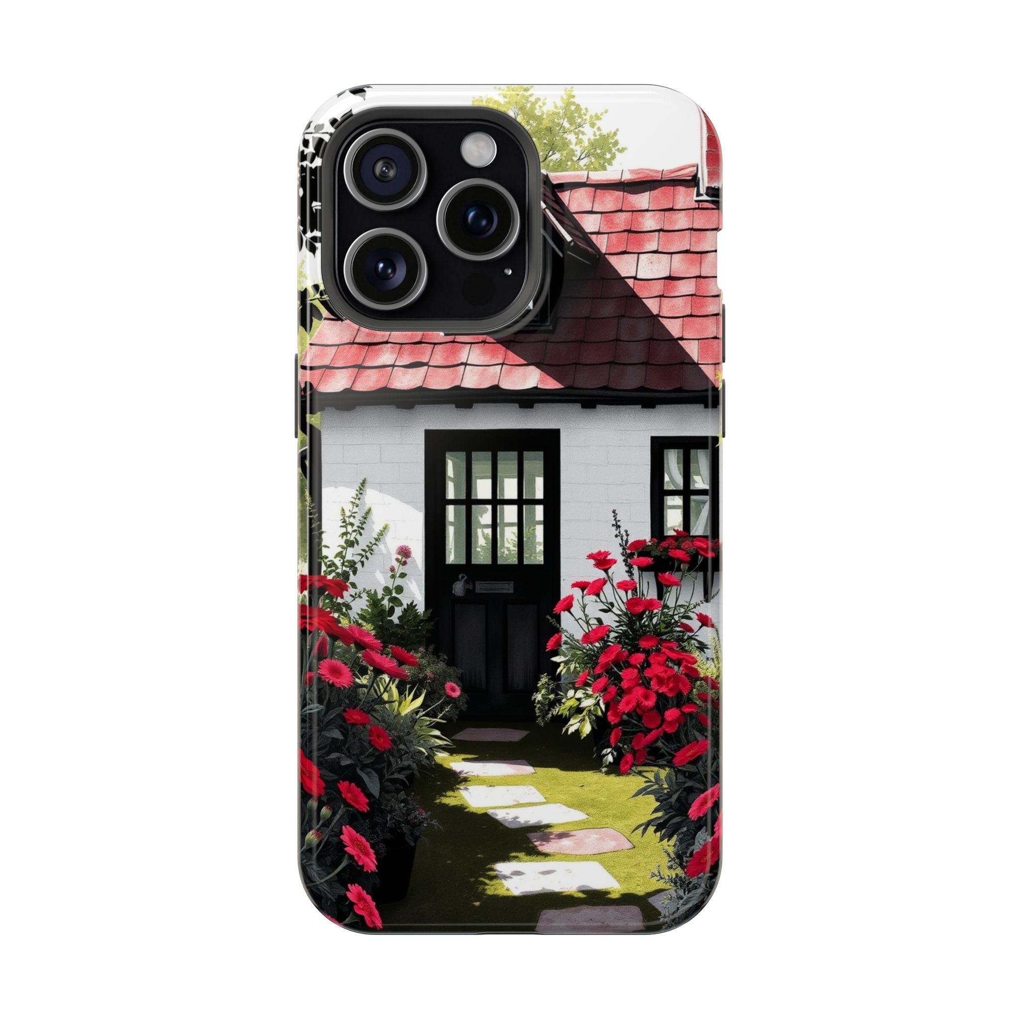 iPhone Cottage Garden Vibrant Watercolor Slim Snap Case · iPhone Case