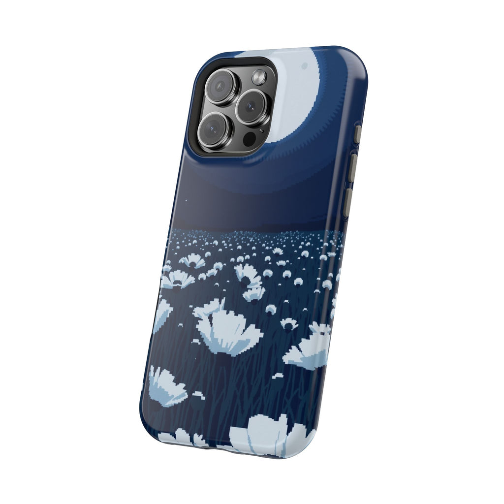 iPhone Poppy Field Pixel Art -Bit Bold Modern Everyday Snap Case · iPhone Case