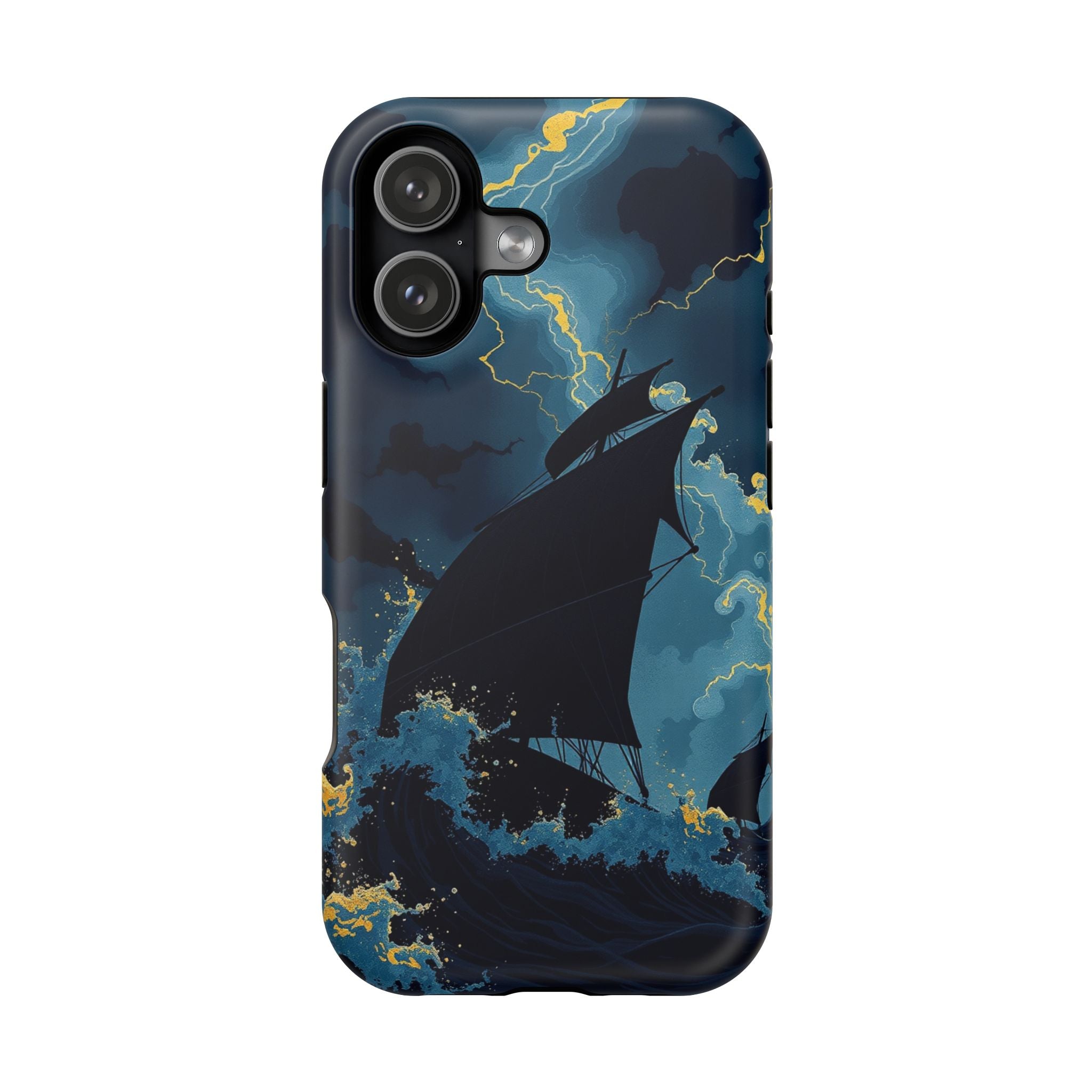 iPhone Black And Crimson Storm at Sea Slim Everyday Designer Case · iPhone Case