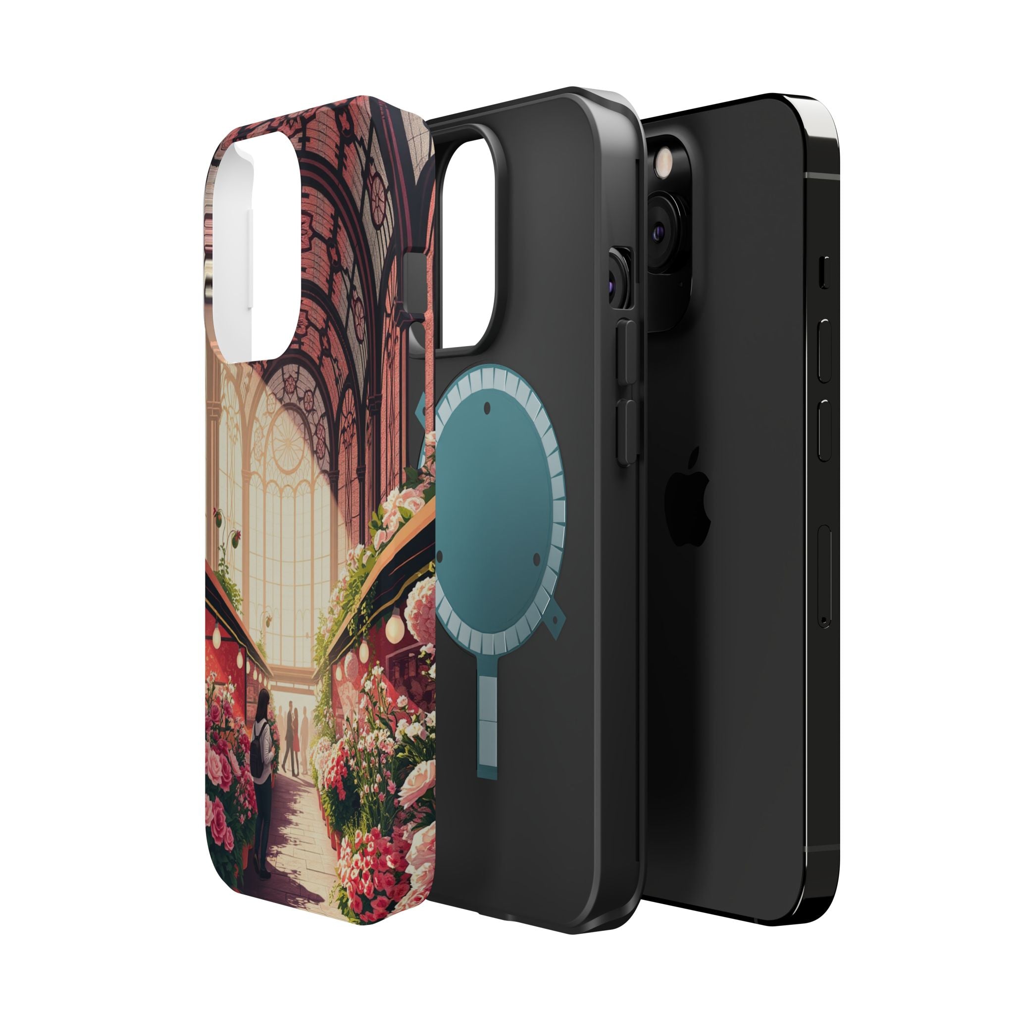 iPhone Flower Market Stained Glass Bold Modern Everyday Snap Case · iPhone Case