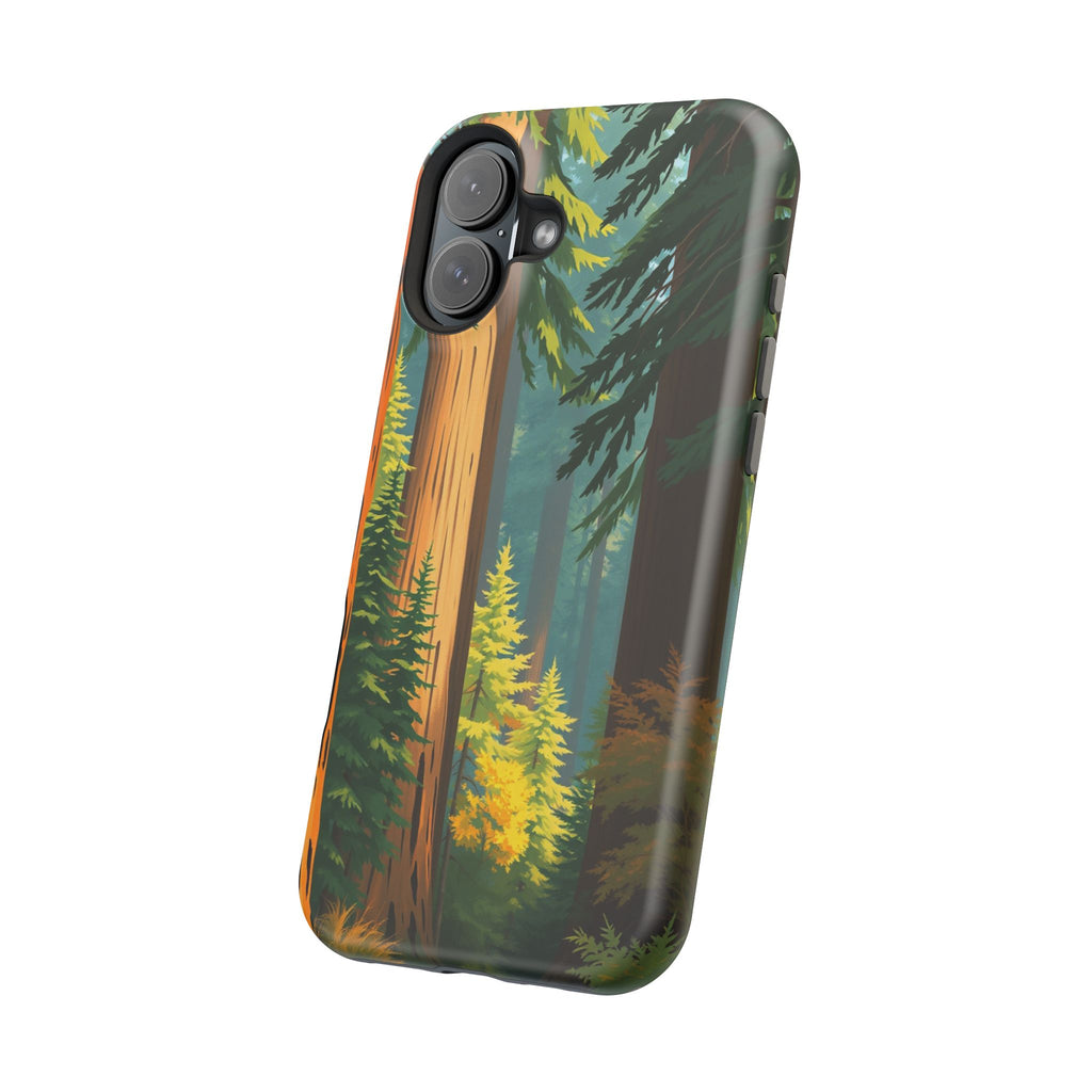 iPhone Redwood Forest Oil Painting Impressionist Clean iPhone Minimal · iPhone C