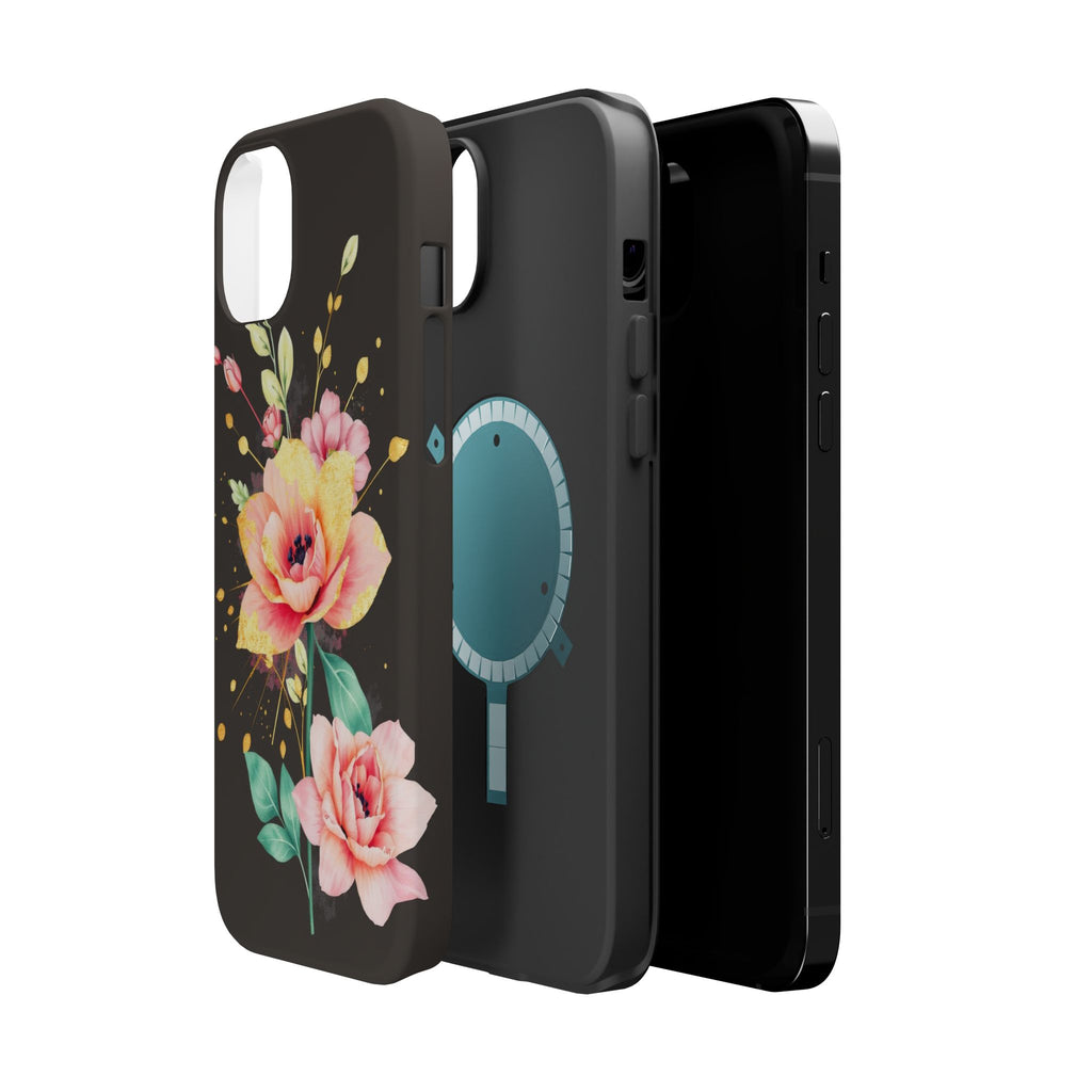 iPhone Earthy Floral Watercolor Splash Design Clean iPhone 14 Minimal · iPhone C