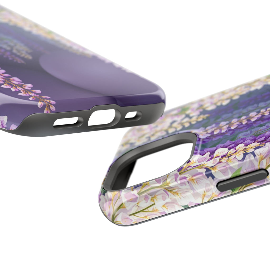 iPhone Mint And Blush Wisteria Cascade Slim Everyday Designer Case · iPhone Case