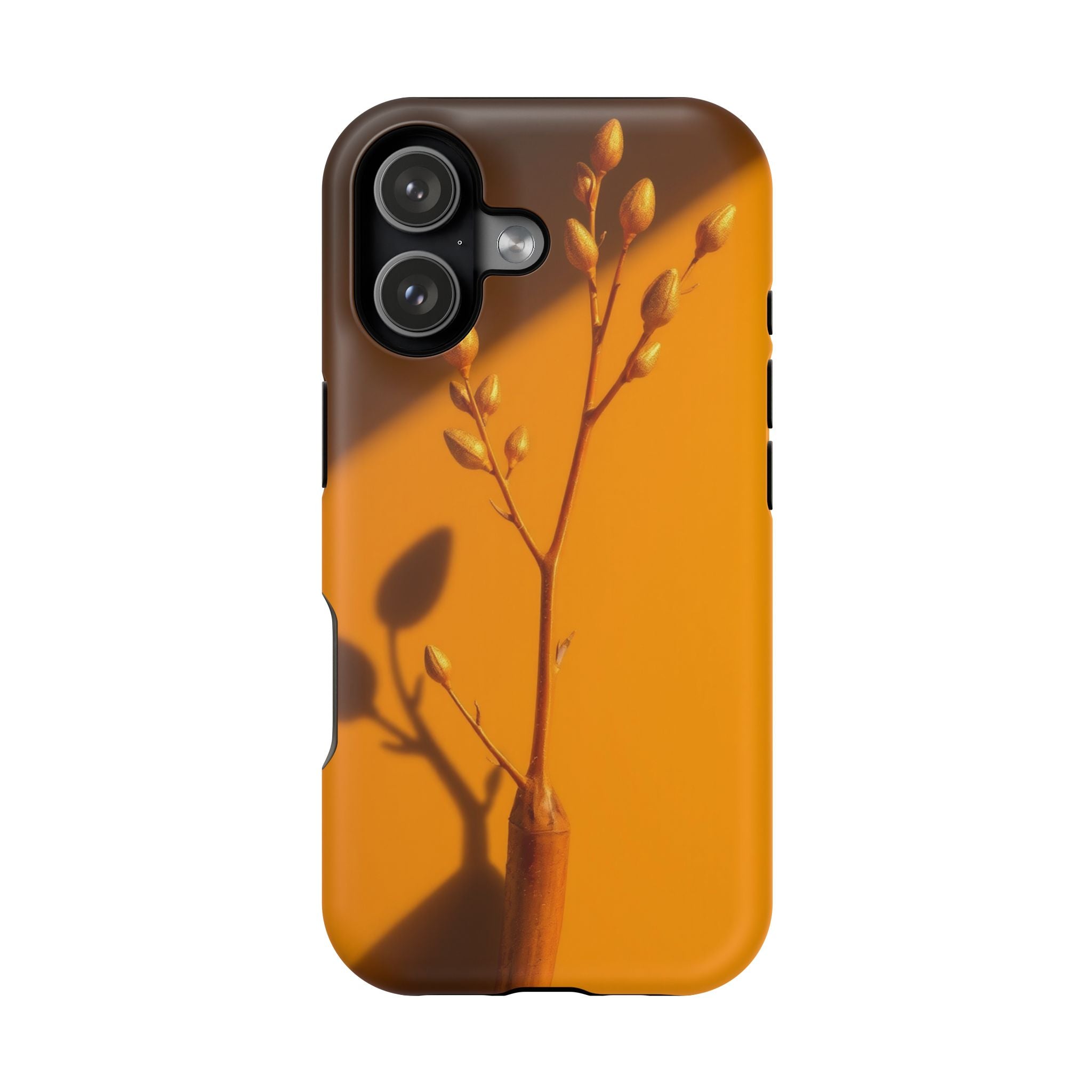 iPhone Mustard And Rust Minimalist Stem Slim Everyday iPhone Designer · iPhone C