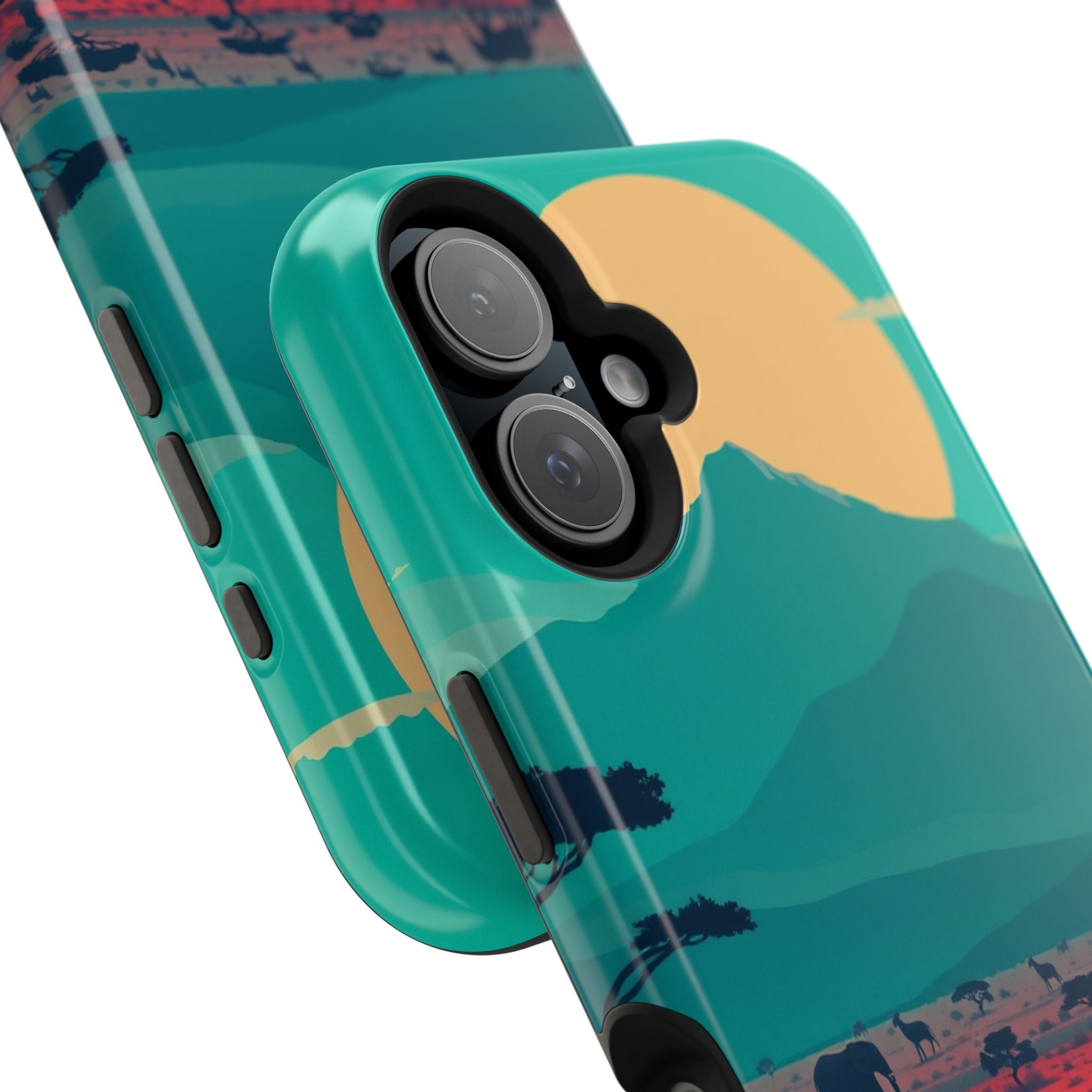 iPhone Savanna Horizon Vintage Retro Poster Slim iPhone Everyday · iPhone Case